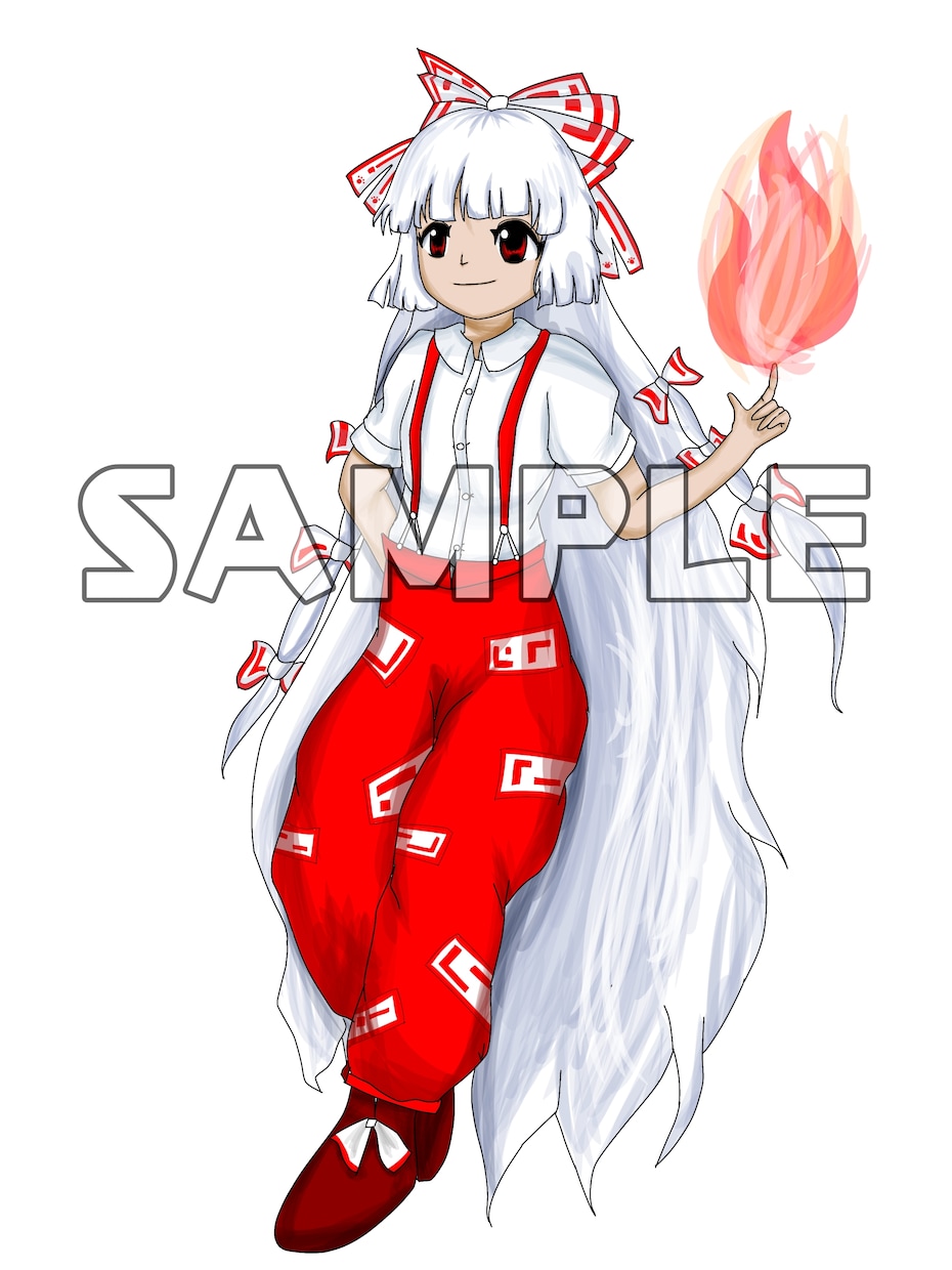 東方風(ZUN絵風)の立ち絵を描きます 東方っぽい立ち絵が欲しい人など！ イメージ4