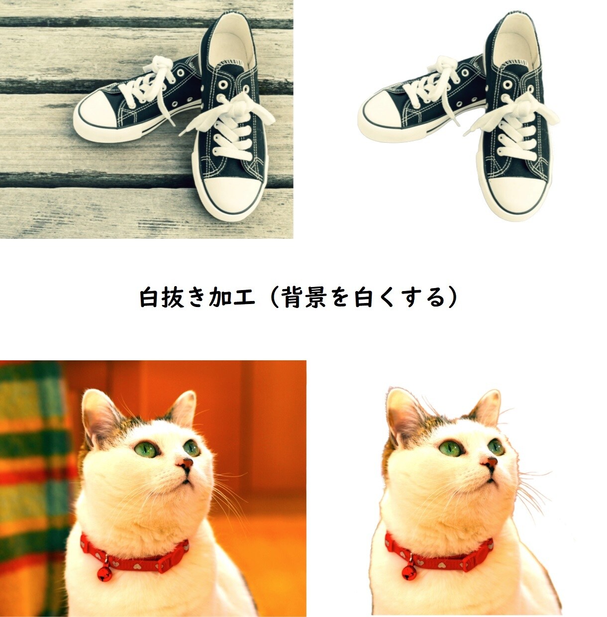 画像の白抜き・背景透過・ロゴ貼りなど加工いたします ECサイトの画像編集/合成/色変え/ショップのロゴ貼り イメージ2