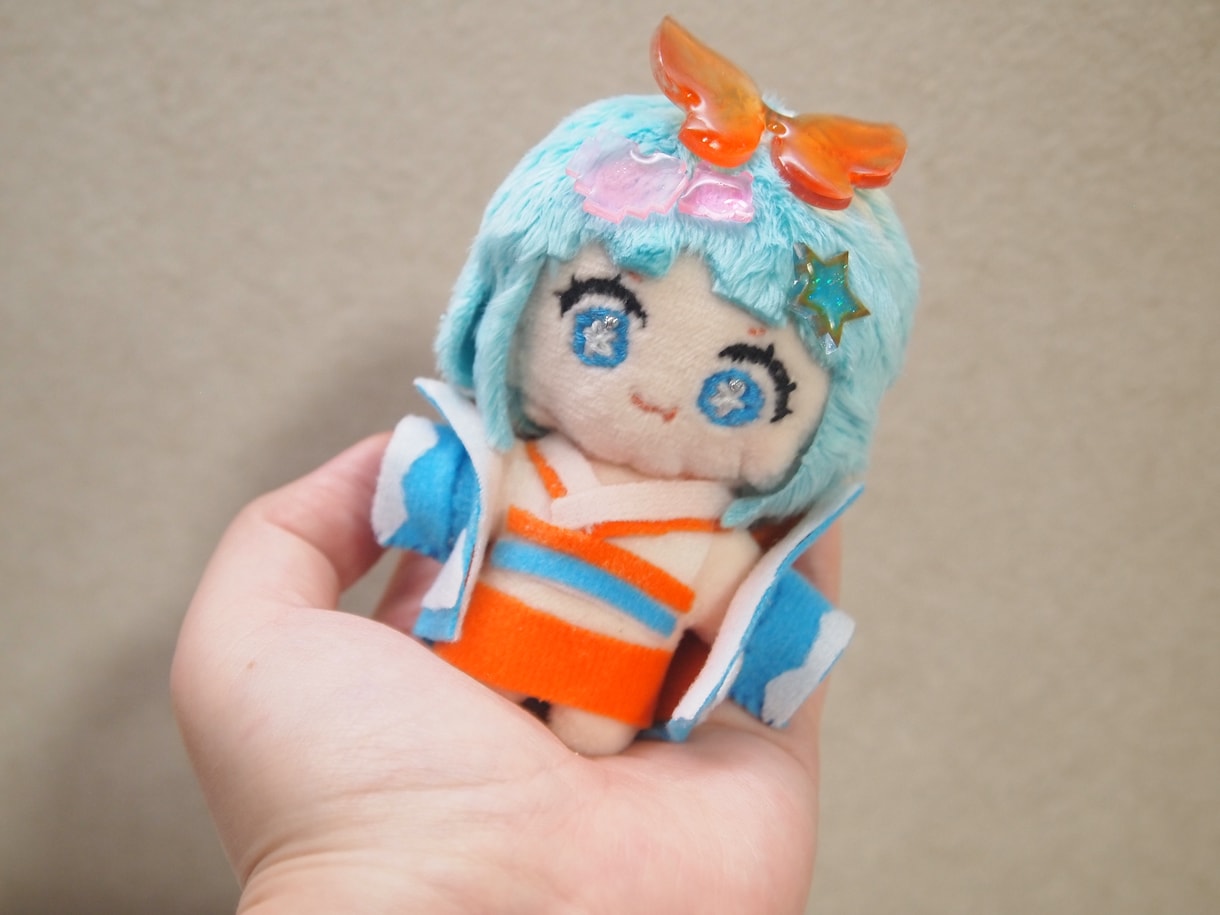 オリジナルぬいぐるみキーホルダー作ります お顔は刺繍！図案もオーダーメイドです！ イメージ2