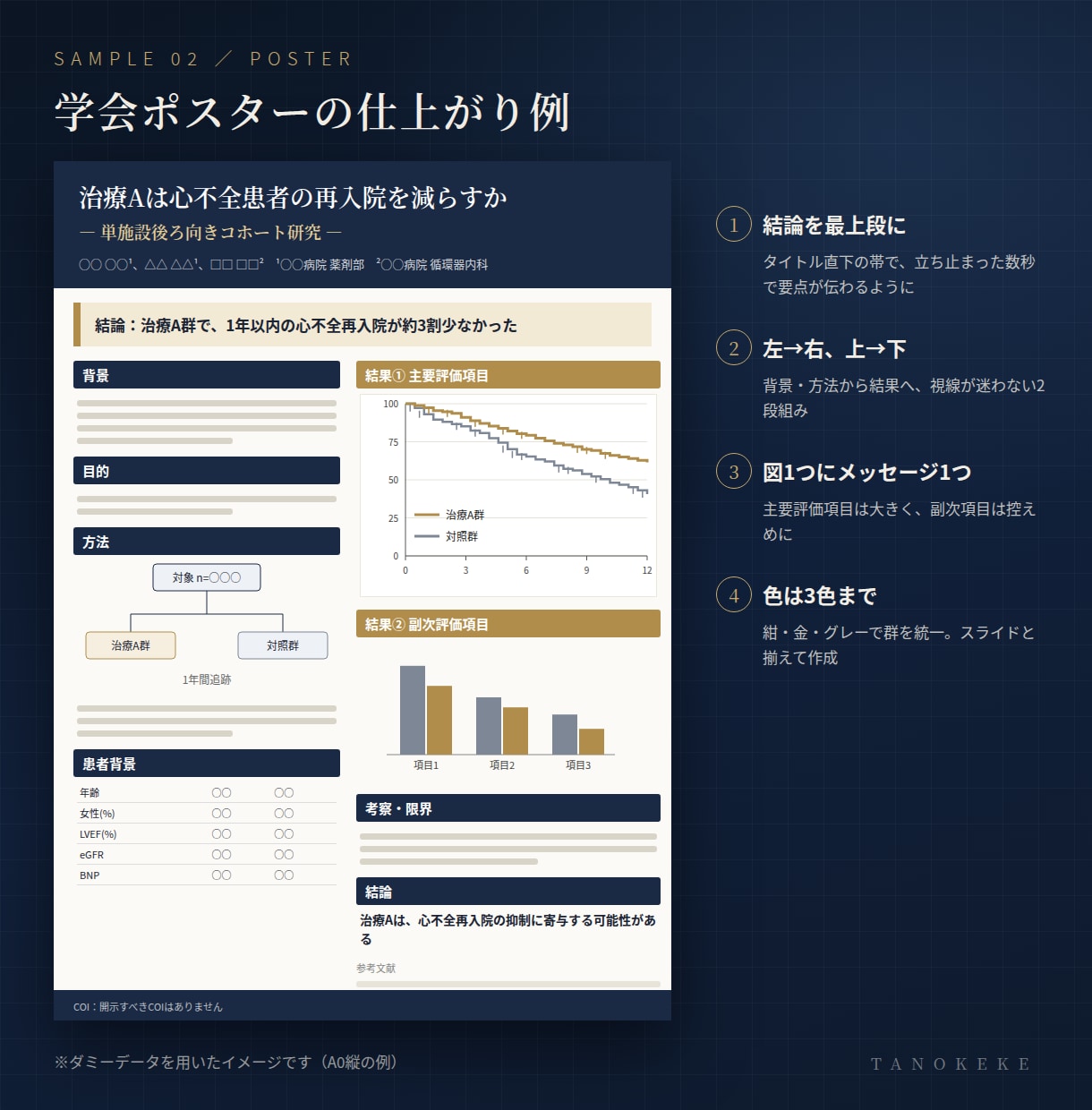 学会スライド・ポスターを伝わる形に整えます 現役薬剤師が内容を理解して、見やすく作り直します イメージ3