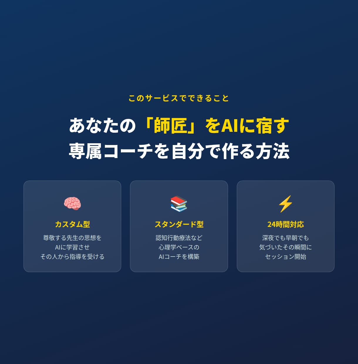 あなた専用AIコーチ•カウンセラー作る方法教えます プロのコーチが設計！AIで24時間セルフコーチング イメージ3