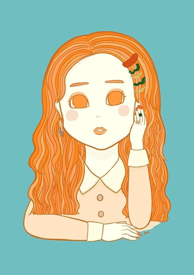 ガーリーなイラスト描きます アイコン、似顔絵にこんな女の子はいかが？ イメージ1