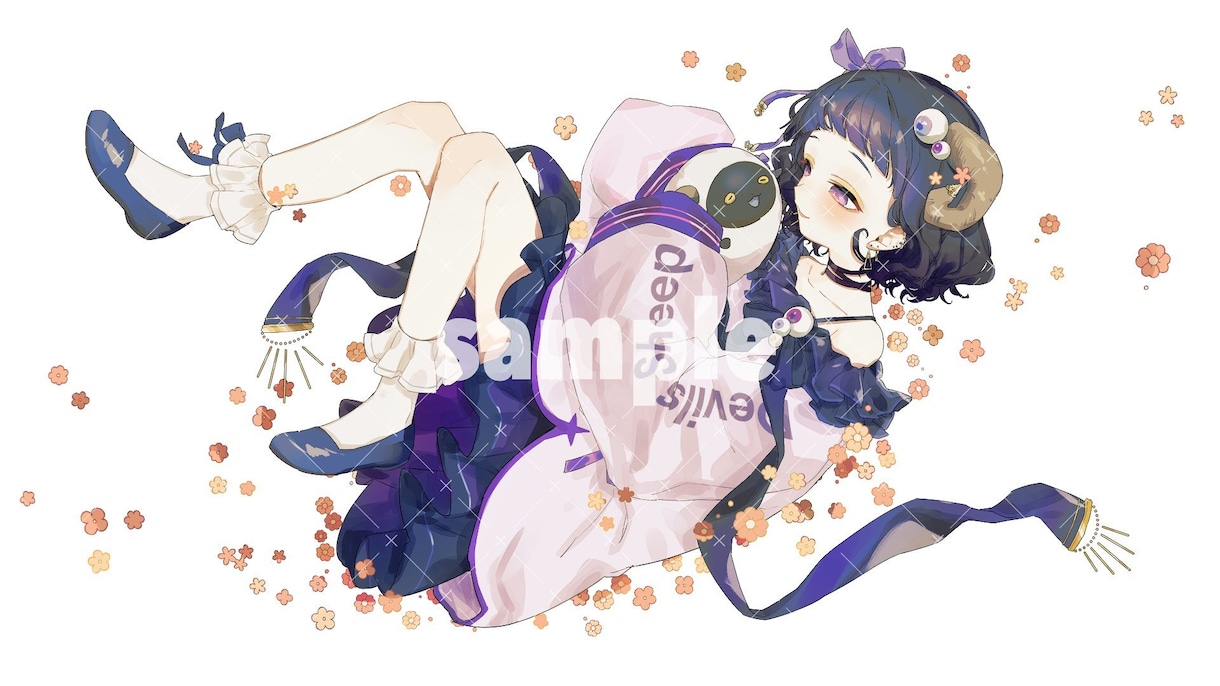 SNSアイコンから1枚絵まで、イラスト制作をします かっこ可愛く、綺麗なイラストが得意です。 イメージ6