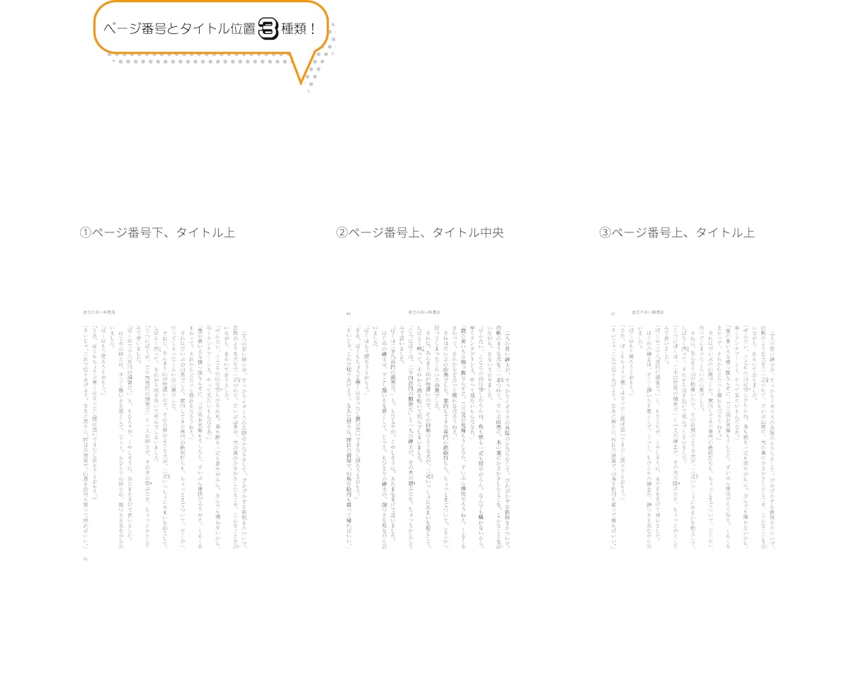 小説同人誌の本文組版・デザイン承ります 文字書きさん！　一緒に小説同人誌を作らせてください！ イメージ3
