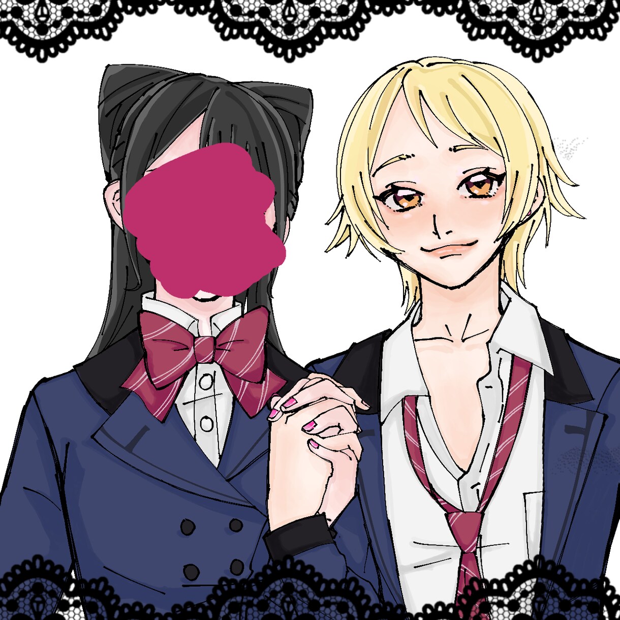 夢絵．ちびキャラ．アイコン．1枚絵．描きます 好きなポーズで夢絵を作ろう~！！ イメージ1