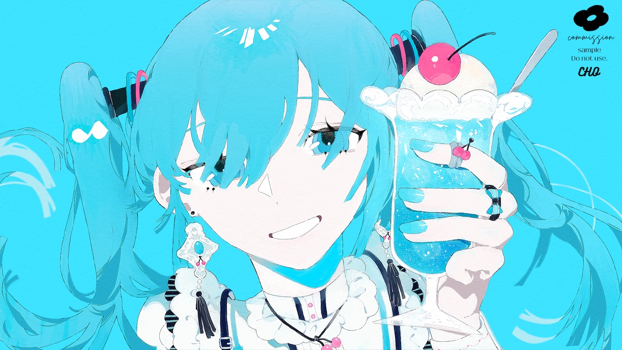 カラフルポップなMV用イラストを描きます オリジナル楽曲MVイラスト、歌ってみた動画サムネイラスト等。 イメージ5