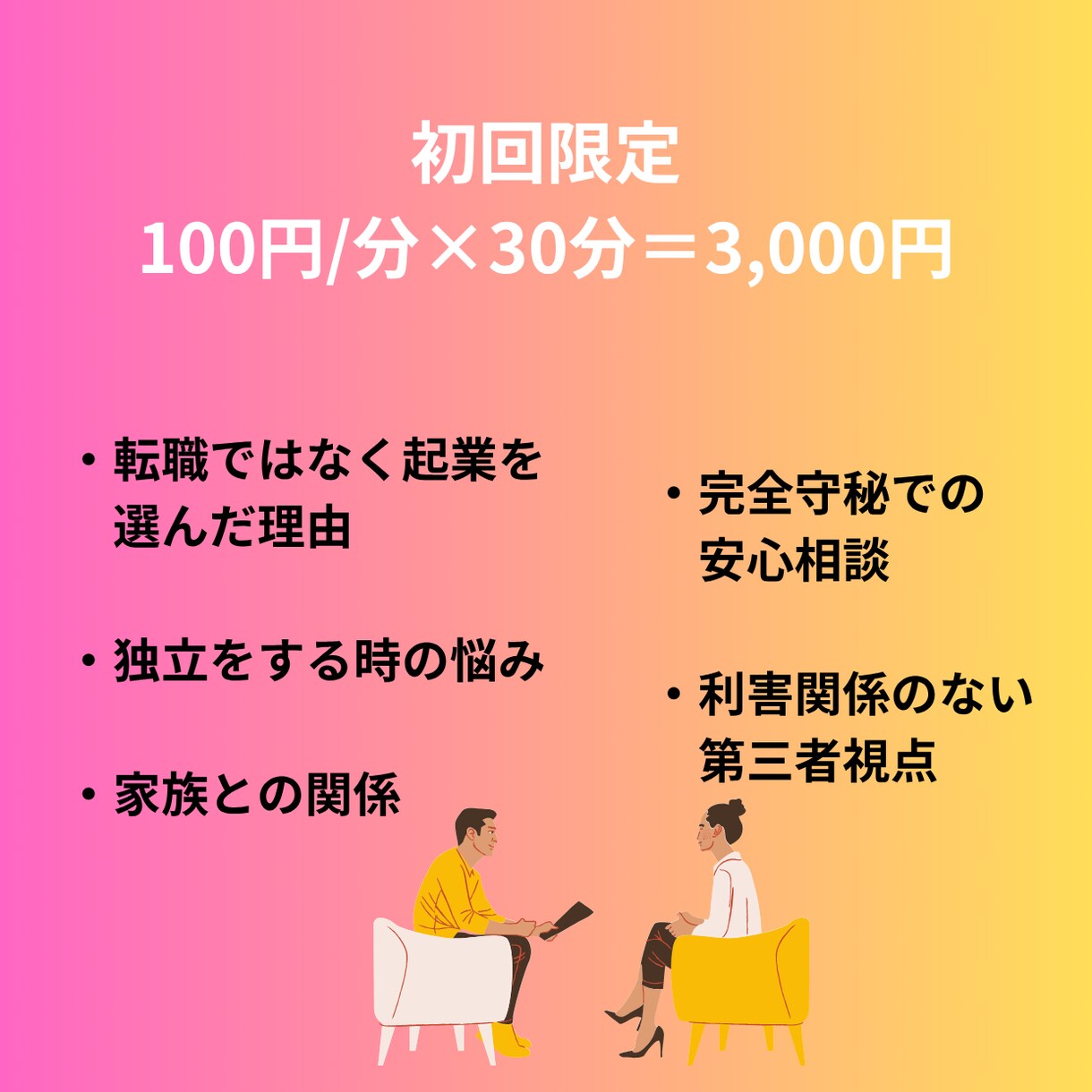 6回転職→独立体験談で不安解決します 転職6回の失敗談も含め、リアルな独立体験お話しします イメージ3