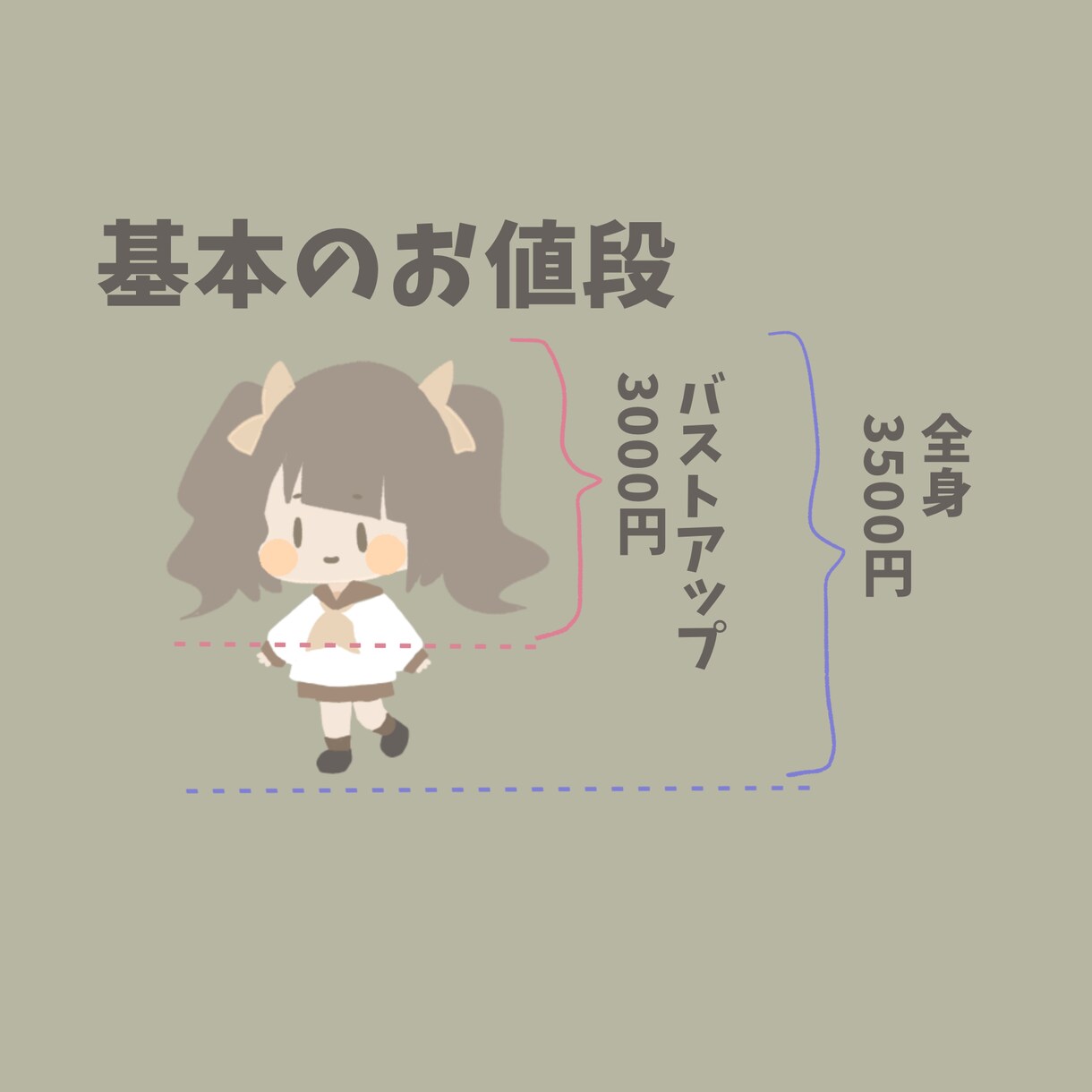 線画の無いイラスト描きます ゆるくてかわいい雰囲気になる、線画のないイラストを描きます！ イメージ2