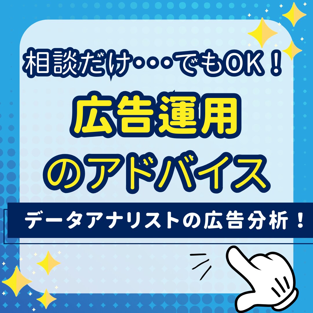 データアナリストがWEB広告運用のアドバイスします 15,000円！データアナリストの広告分析と改善案！ イメージ1
