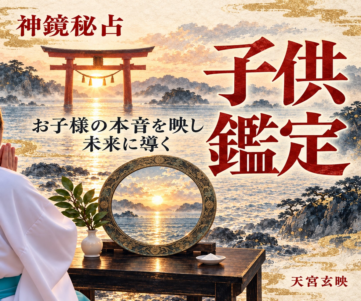 子供鑑定｜お子様の本音を映し輝く未来へ導きます 不登校・登校しぶり・本音・才能と将来への導きを鑑定します イメージ1