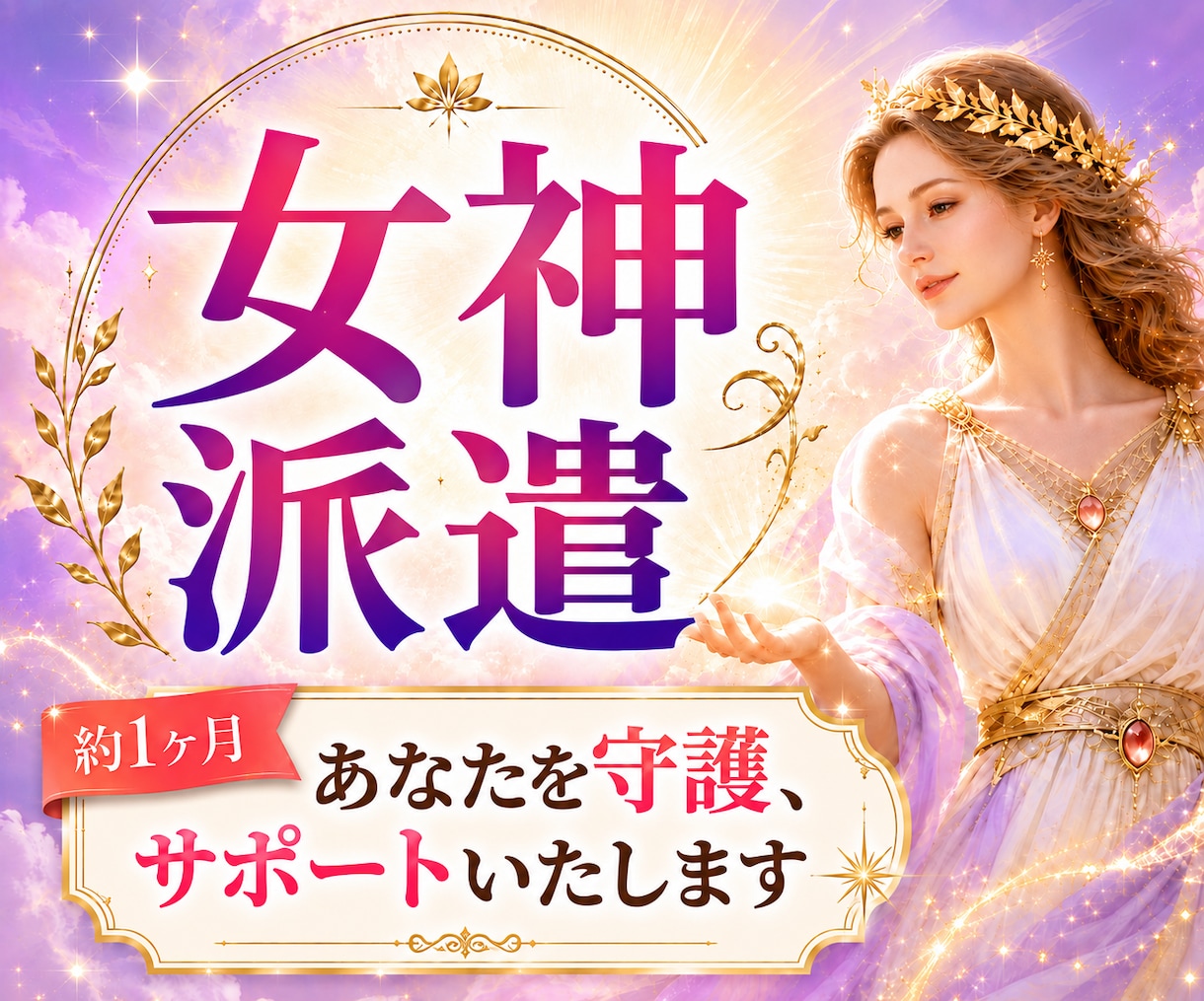 女神派遣✨女神ガチャ♡約一ヶ月あなたを守護します チャネリング女神の挨拶状付き人生スピリチュアルリピーター様用 イメージ1