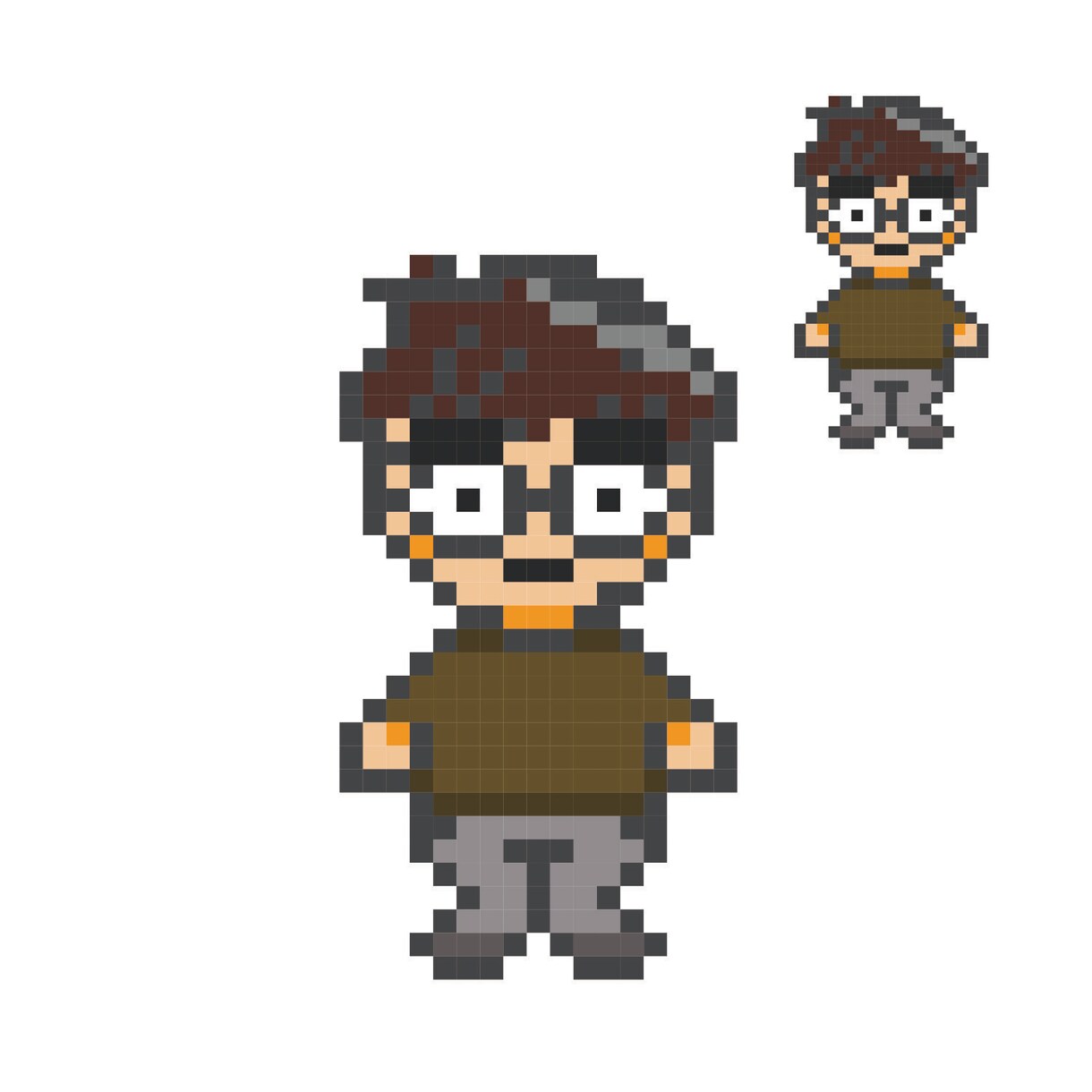 レトロドット絵似顔絵描きます レトロなドット絵です☆アイコンやメッセージードなどに イメージ3