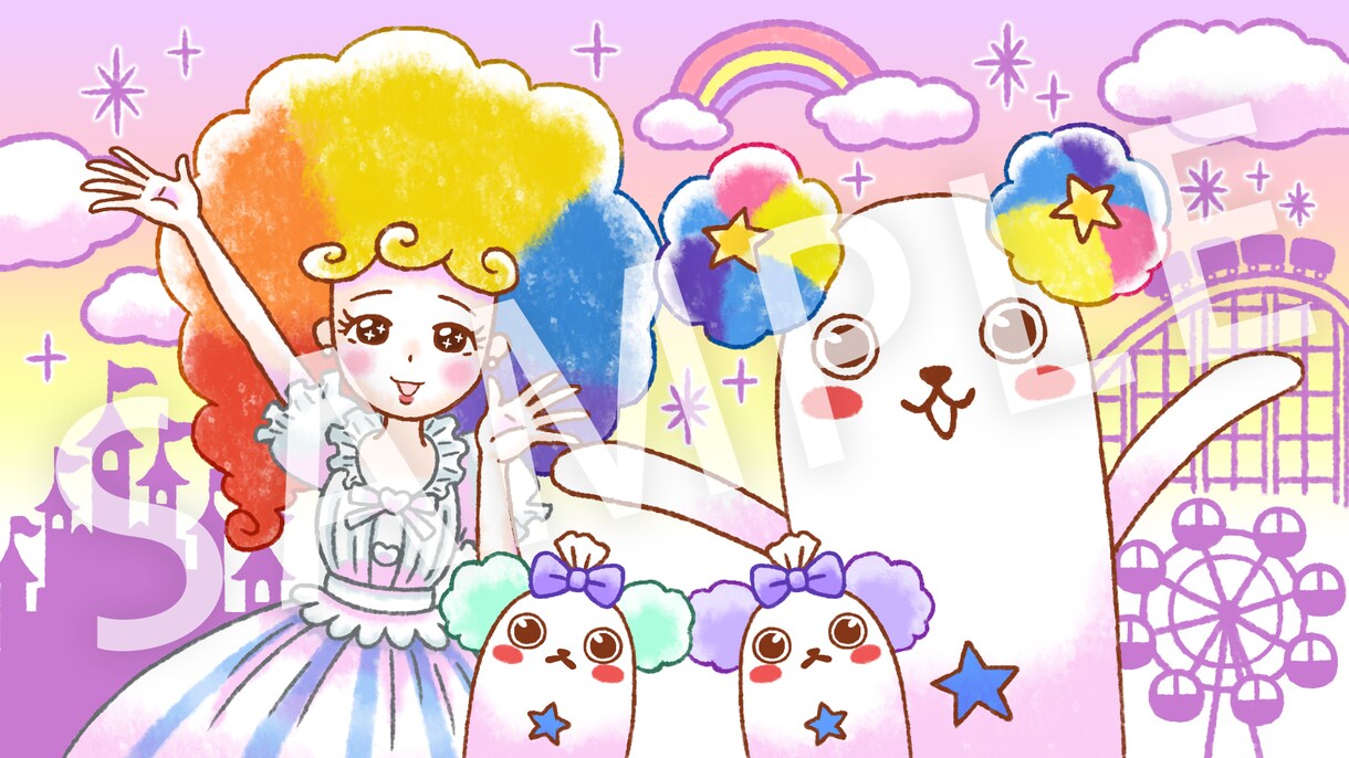 商用OK！絵本のようなイラスト描きます SNSから商品デザインなど幅広くお使いいただけます！ イメージ7