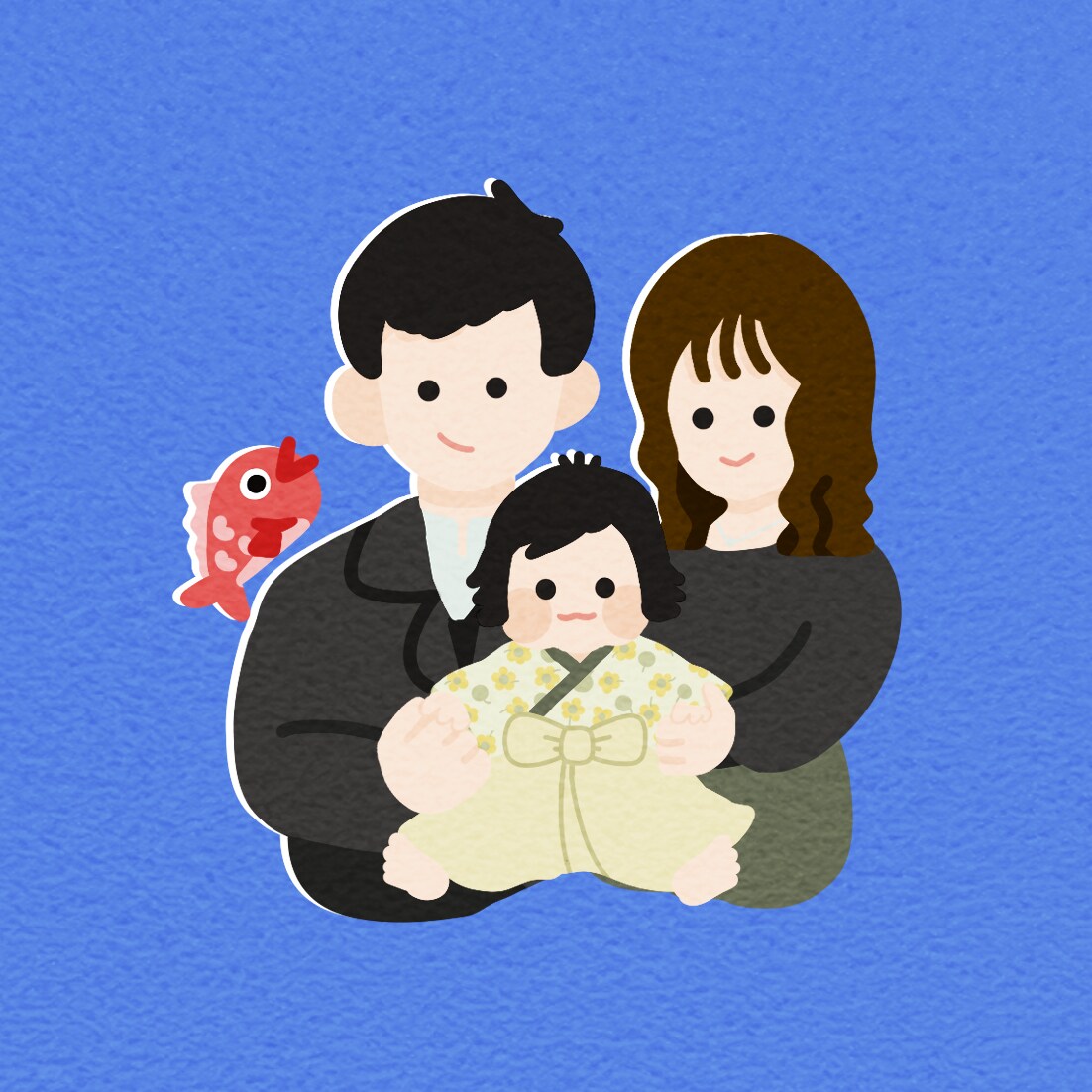 ふんわりした世界に変える、にがおえイラスト描きます まるで絵本の中に入り込んだような、やさしい絵にします！ イメージ4