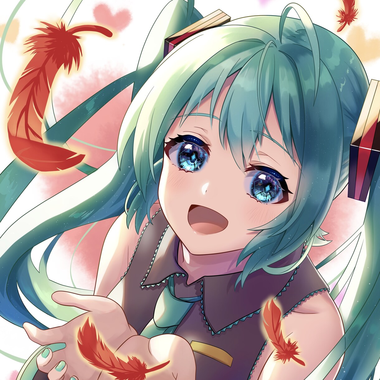 アイコン・サムネ用・ボカロ曲イラスト制作します 誰よりも可愛い女の子をお届けします！ イメージ6