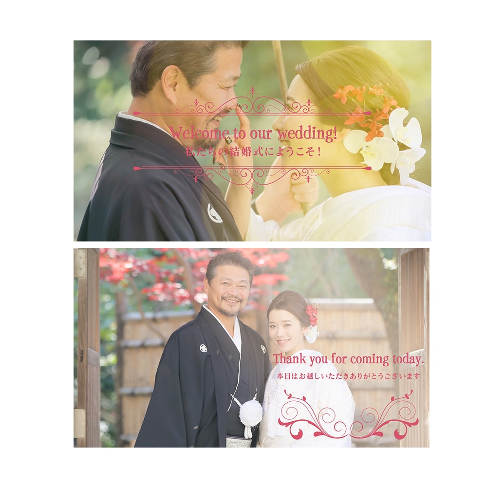 お得に高品質！結婚式オープニングムービー作ります 【全て無料】音源変更・写真変更無制限・DVD焼き・DVD送付 イメージ1
