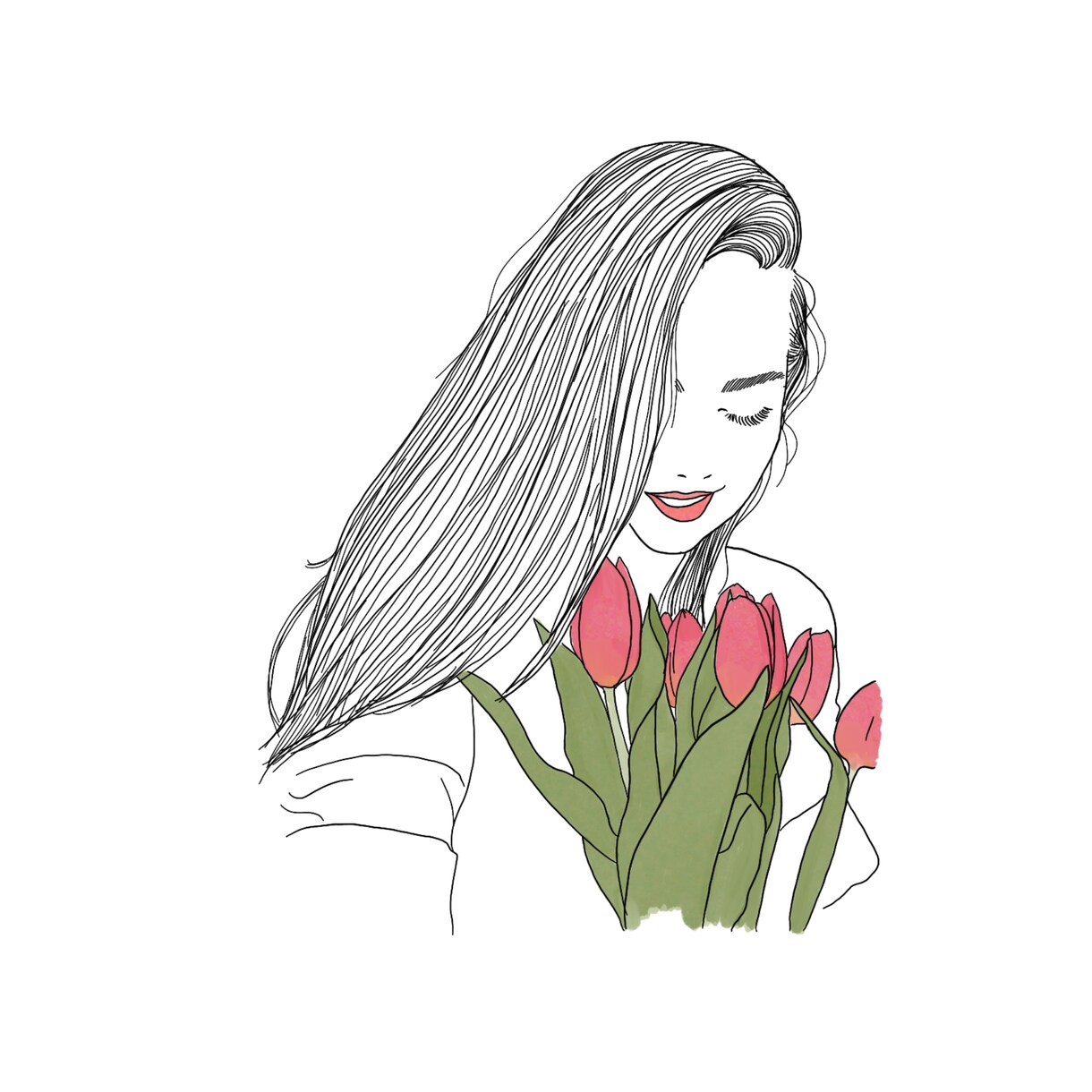 繊細でおしゃれな映えイラスト描きます 飾りたくなるようなおしゃれで繊細なイラスト描きます イメージ7
