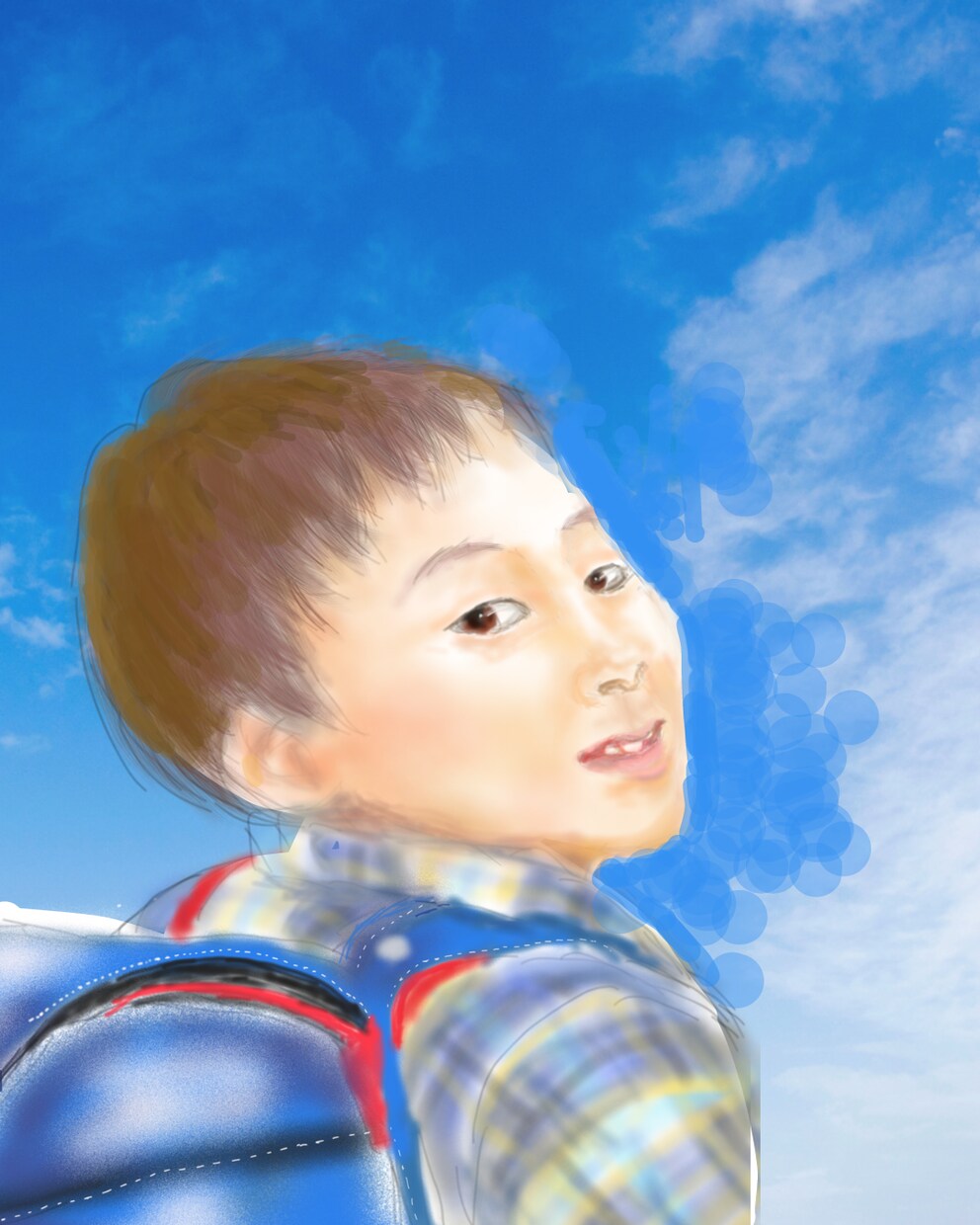似顔絵オーダーイラストや挿し絵をお描きします リアルっぽく　水彩よりの優しいタッチで仕上げます。 イメージ1