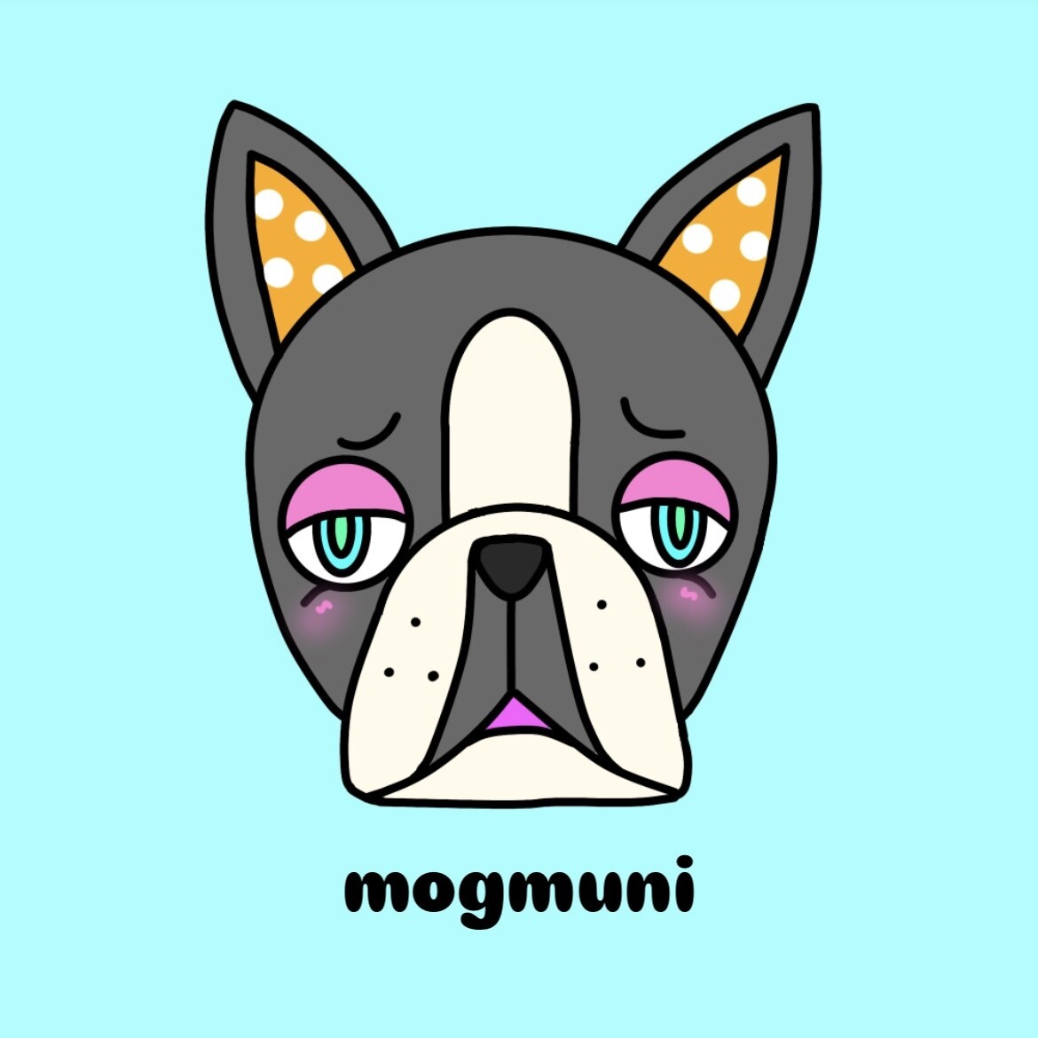 みんなに愛されるキャラクターを提供します 耳のドット柄がチャームポイントの動物たち イメージ2