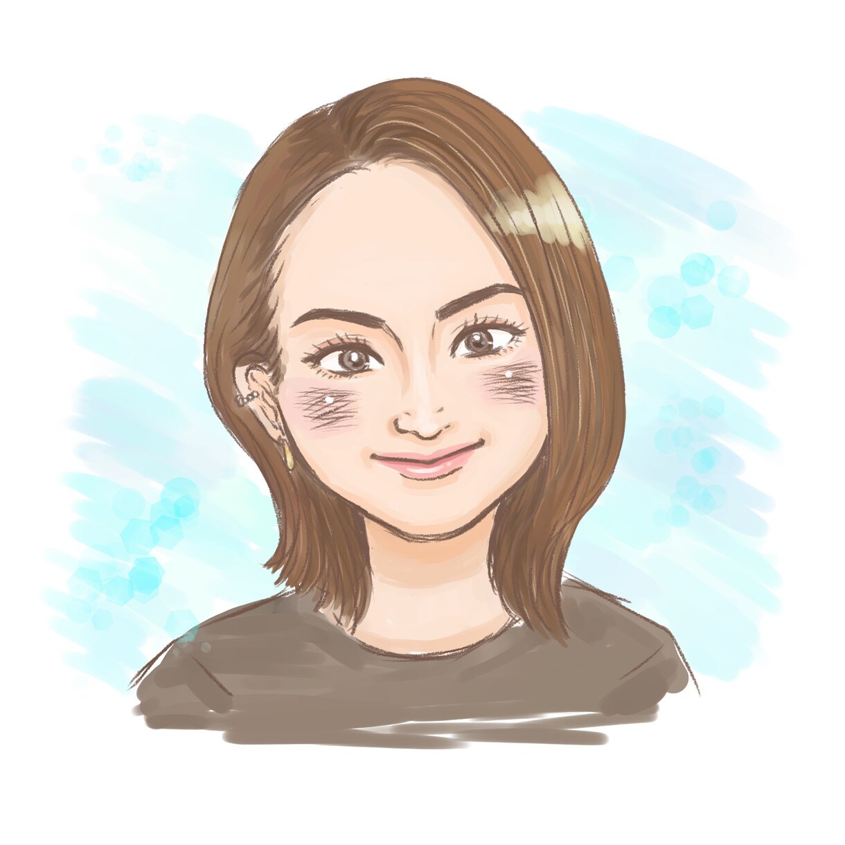 ナチュラルで優しいタッチの似顔絵をお描きします 淡めの色を使って似顔絵をお描きします。無料修正3回まで可能！ イメージ3