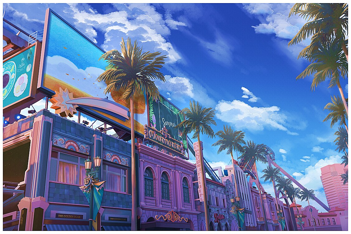 VTuber配信用背景制作を募集しております 3D+2D画風のVTuber配信用背景制作 イメージ3