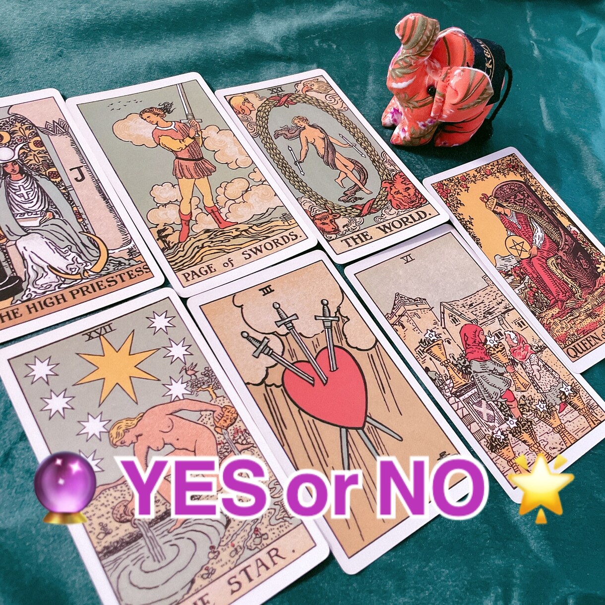 ワンコインで♡迷っていること、サクッと占います タロットでYES /NO占いしませんか？プチリーディングつき イメージ1