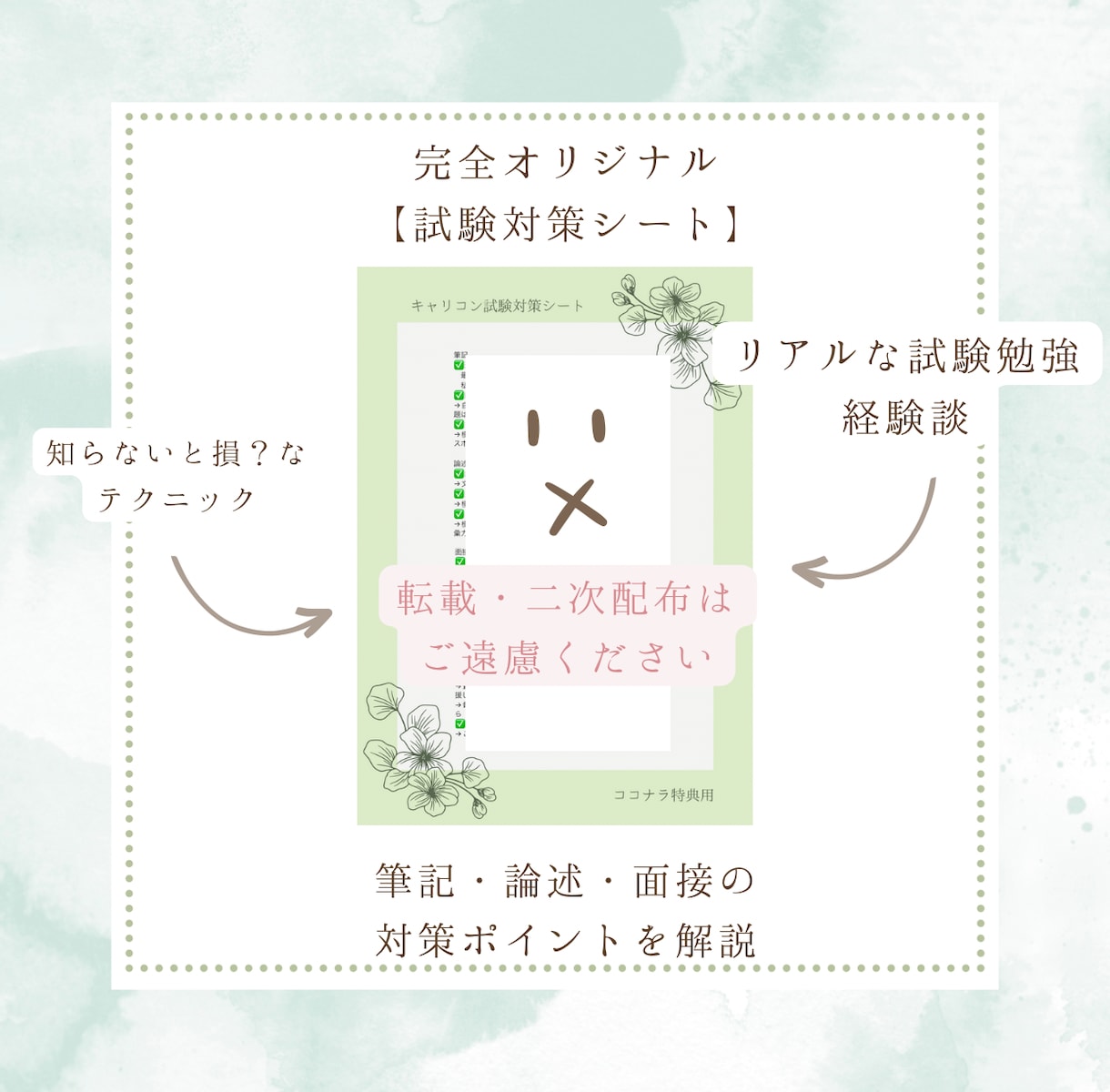 ロープレ(キャリアコンサルタント実技)練習します 優しい雰囲気で面接練習♪振り返りシート＋逐語録1回分を提供中 イメージ4