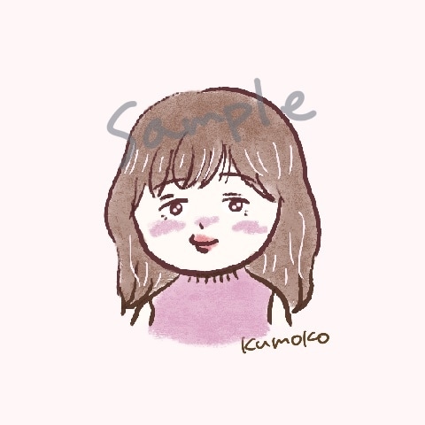 商用◎SNSで使えるシンプル可愛いアイコン描きます あなただけの癒されるアイコンでQOLをあげよう♪ イメージ2