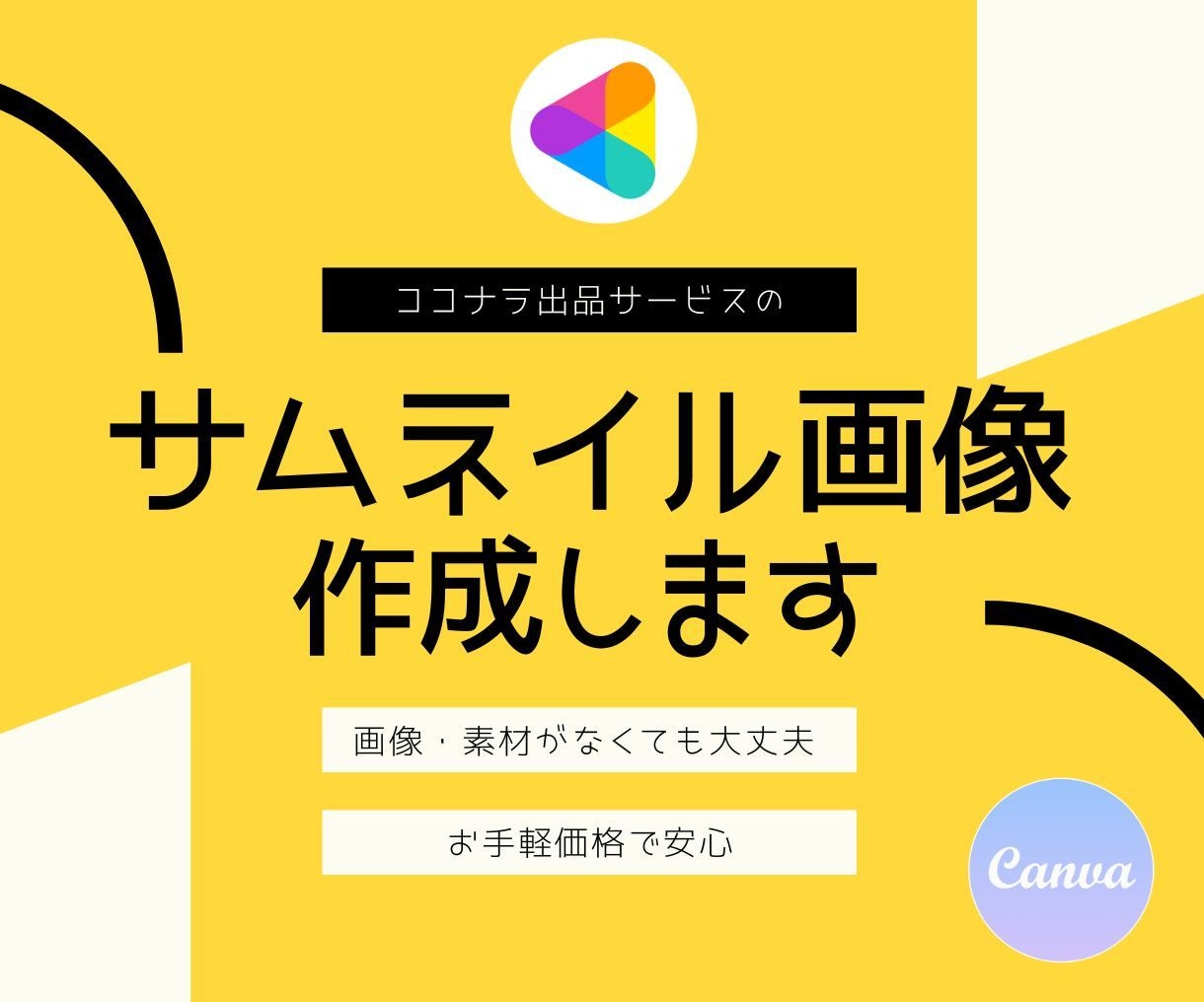 canva納品可｜ココナラのサムネイル作成します 可愛い｜気になる｜クリックしたくなる｜選ばれる｜売上UP イメージ1