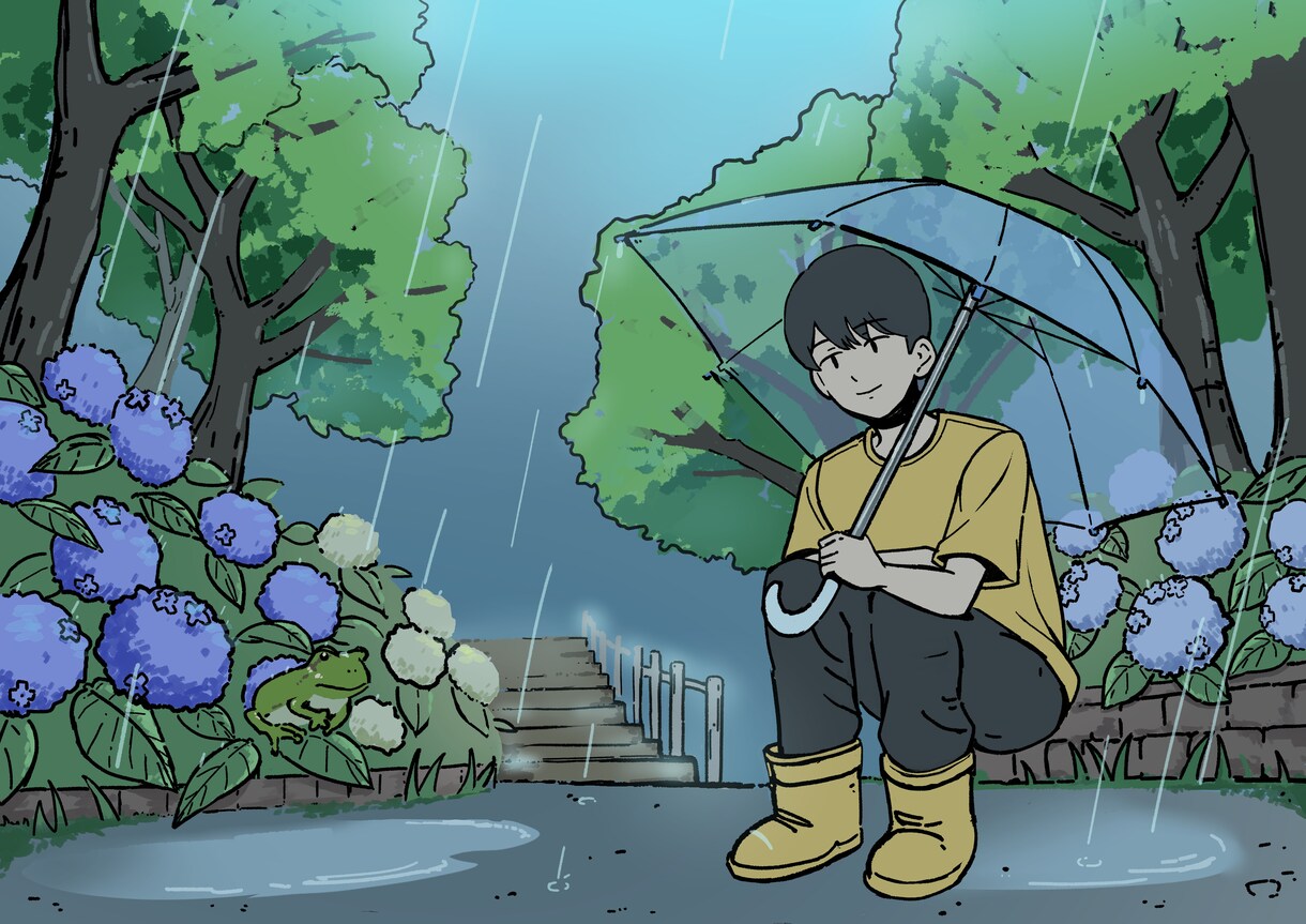 配信・表紙などに　背景ありの一枚絵を描きます 落ちついた、癒される雰囲気の一枚絵が必要な方へ イメージ2