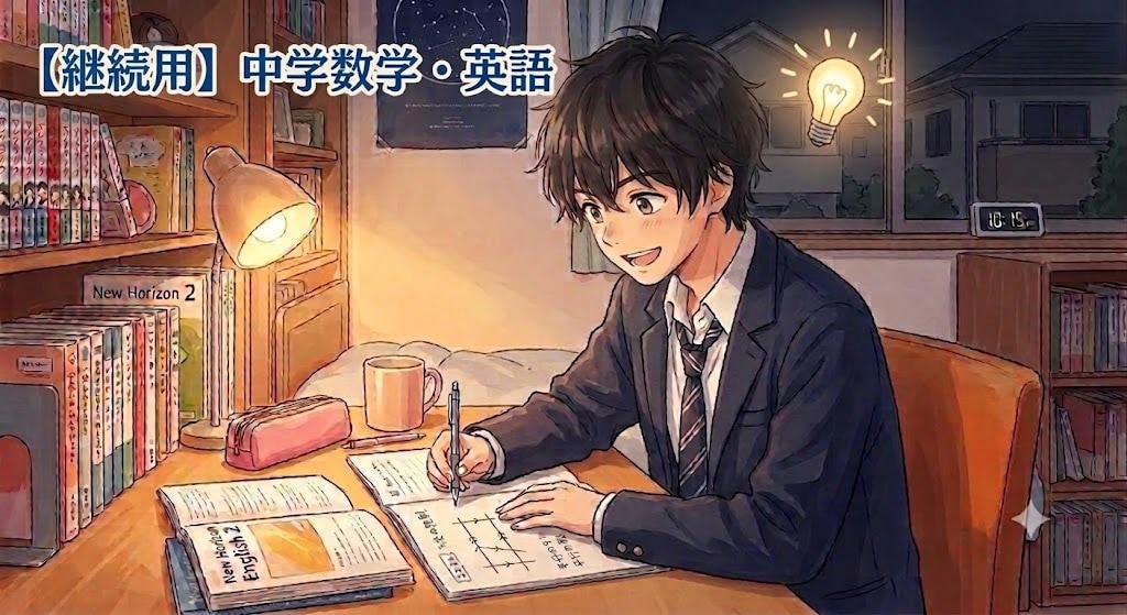 中学英語・数学に特化して授業します 1コマ60分用　※継続、2回目以降の方はこちらでお願いします イメージ1