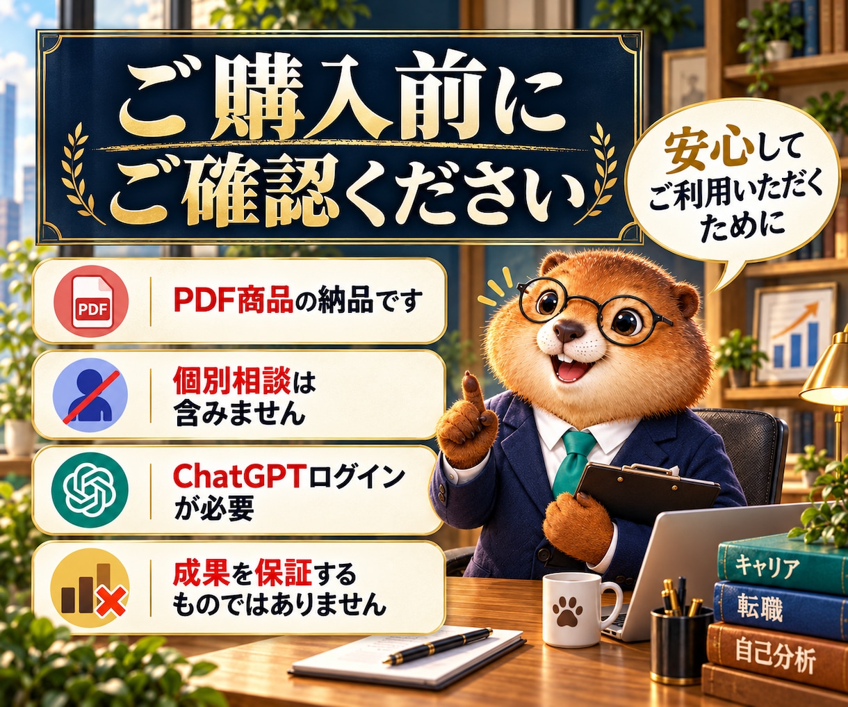 キャリア相談AIで自己分析と将来設計を支えます 仕事/キャリア/経歴/将来を整理！次の一歩を明確に イメージ8
