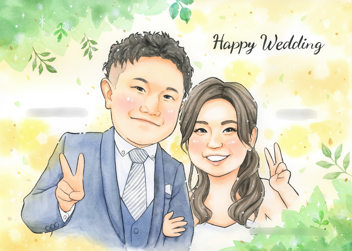 もらって嬉しい！明るい手描き水彩似顔絵描きます 何度も眺めたくなる、世界にひとつだけの宝物。 イメージ9