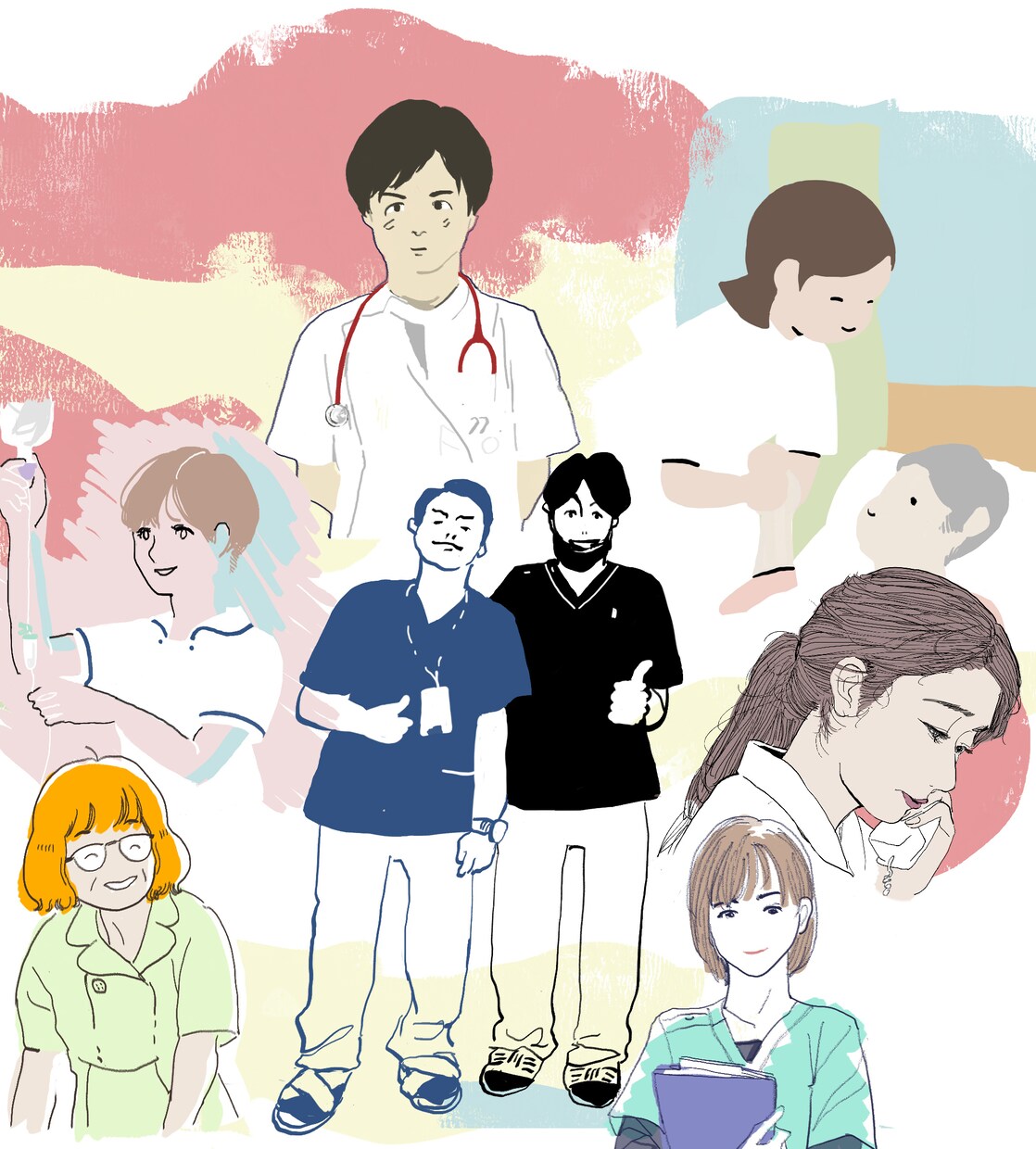 商業利用OK！素朴でふんわりな人物イラスト描きます ご指定の絵柄で人物を描きます。お気軽にご相談ください。 イメージ2