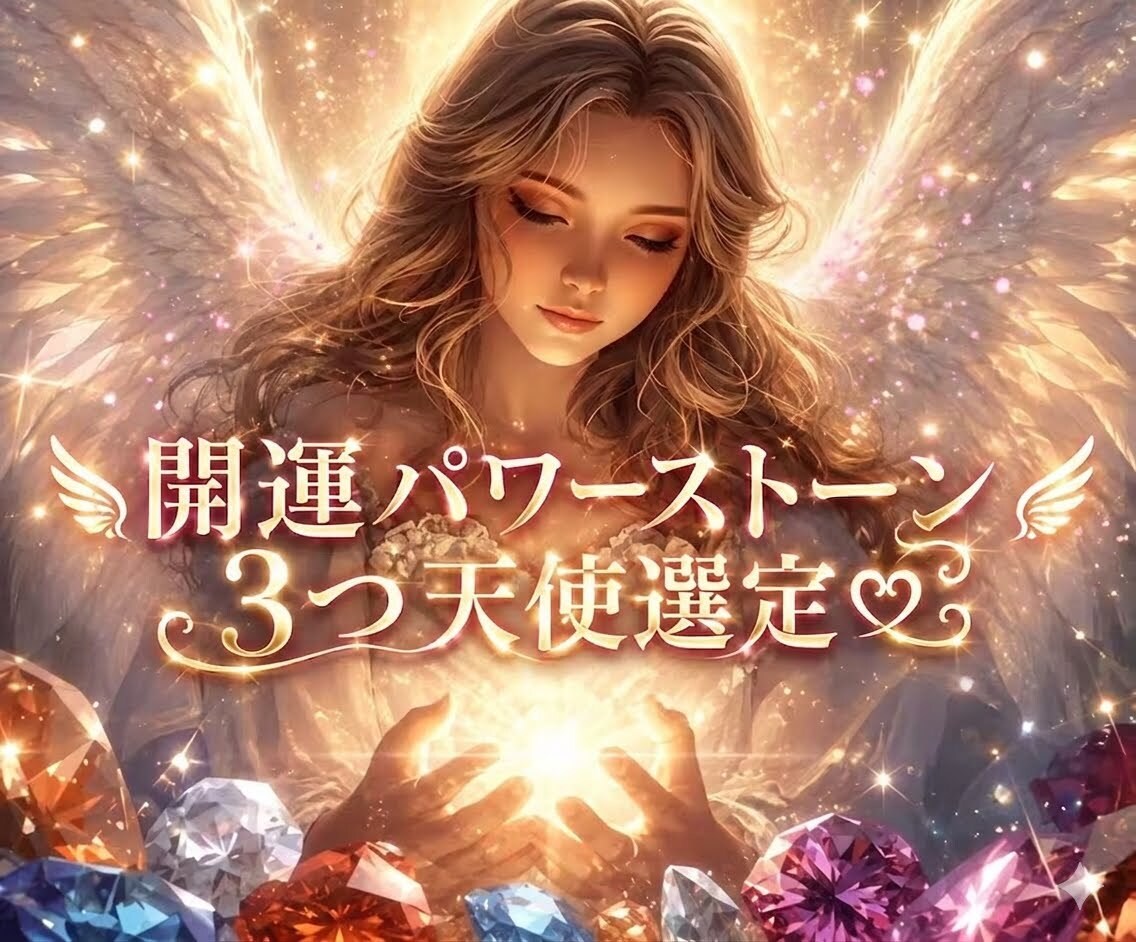 運気UP♡守護石鑑定！＋今必要なメッセージ伝えます 開運パワーストーン3つ天使選定໒꒱使い方浄化法・石からの言葉 イメージ1