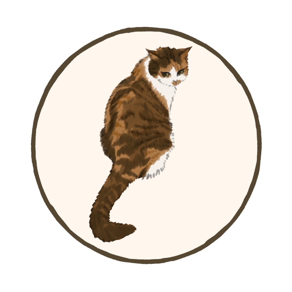 愛嬌のある猫ちゃんのイラストを描きます 可愛い表情で思わず微笑んでしまうふわふわ猫ちゃんイラスト イメージ8