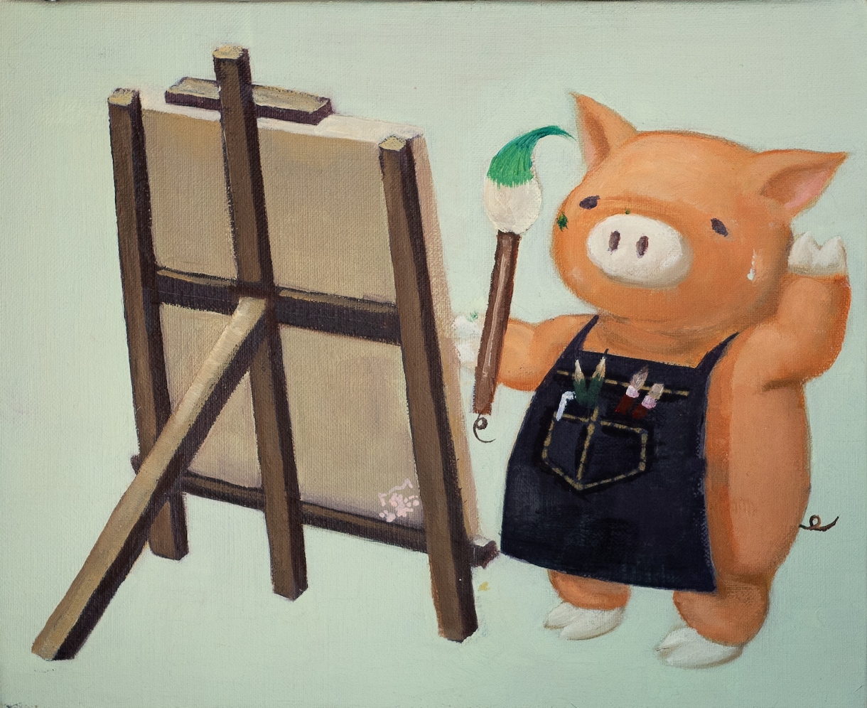 ゆるきゃら動物を油絵にて物品販売致します 油絵化したゆるきゃらいかがでしょうか イメージ3