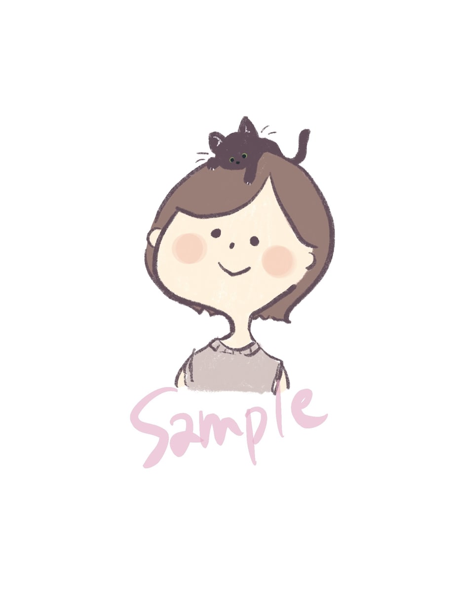 ねこ、かぶりませんか？ゆるふわイラストお描きします アイコンや挿絵に！ねこかぶっちゃう可愛いイラストお描きします イメージ2