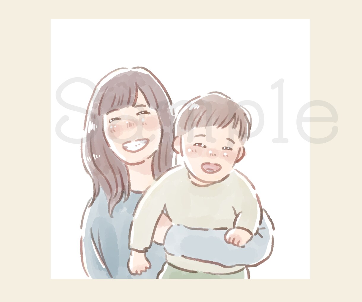 ふわっと似せでかわいい＆親しみやすい似顔絵描きます 幸せな気持ちになるイラスト/アイコンで日常に笑顔をプラス イメージ9
