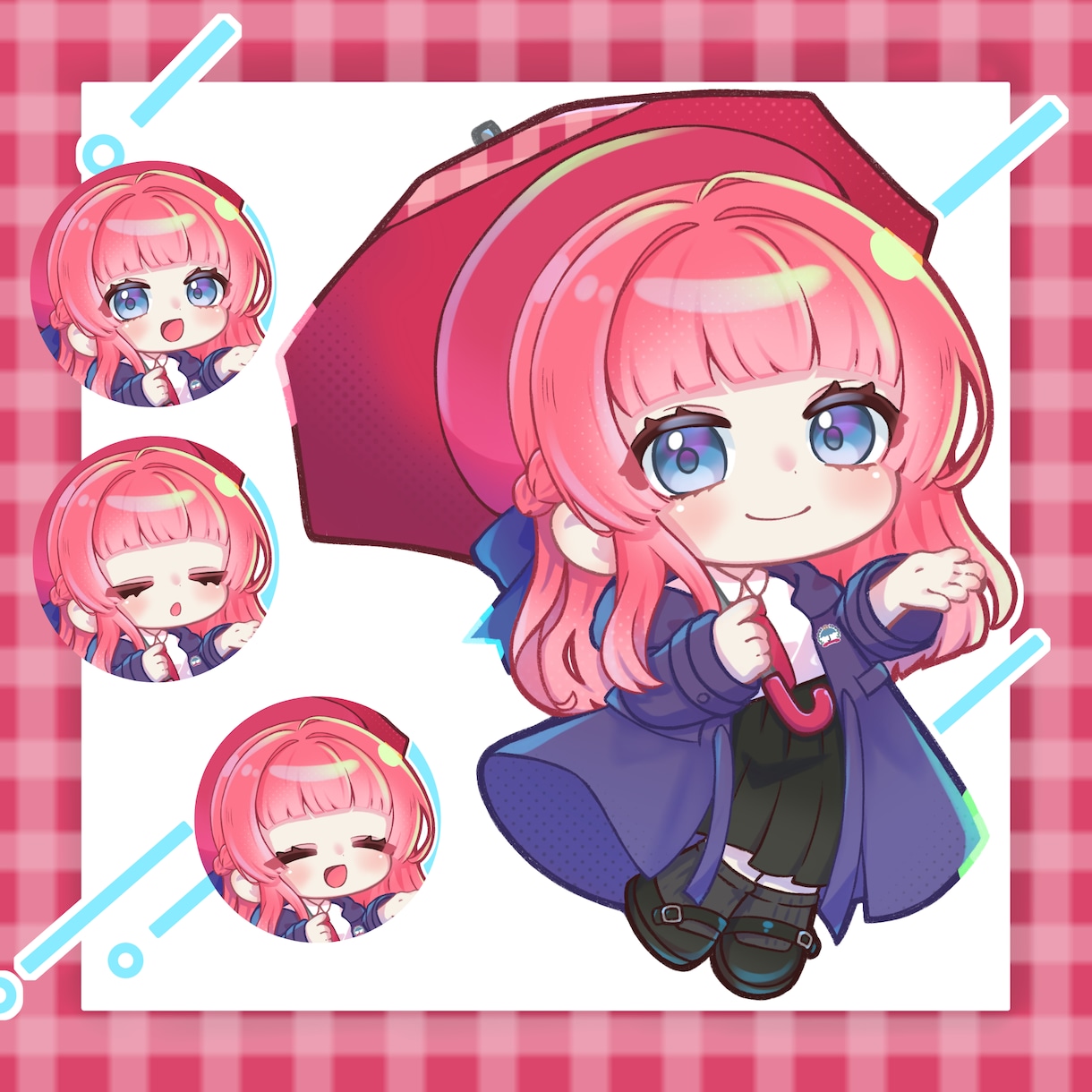 ぷにぷにかわいいデフォルメイラスト！動画も作れます 商用可&企業実績有！live2Dで動画も作れちゃいます！ イメージ2