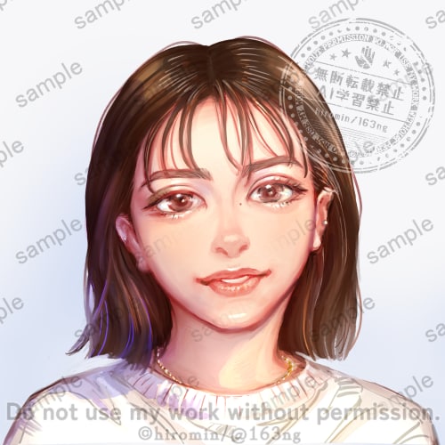 ８千円➡️５千円で❣️目を惹くアイコン描きます リアルめの美麗イラスト✨似顔絵やペア画も⭕ イメージ4