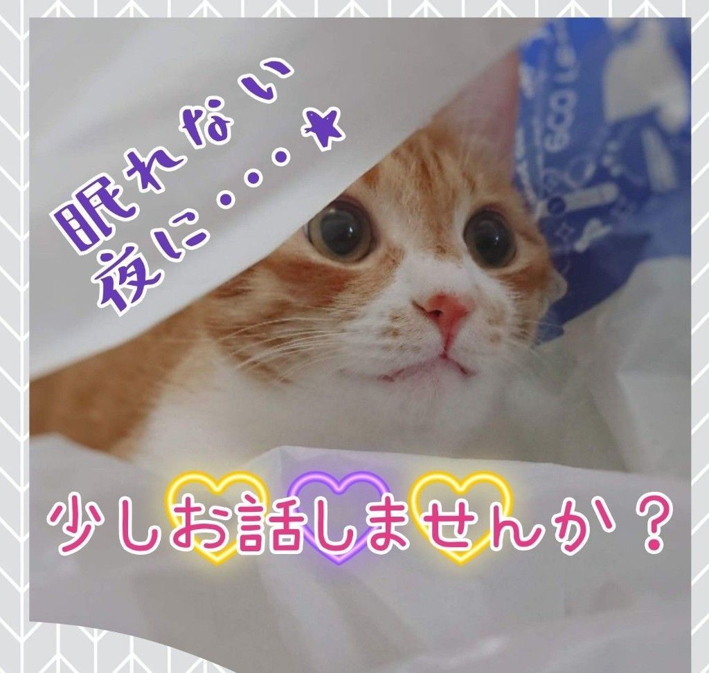 なんだか考えて眠れない…そんな夜にお付き合いします 初めまして！サラです。気分を変えるお手伝いします！ イメージ1