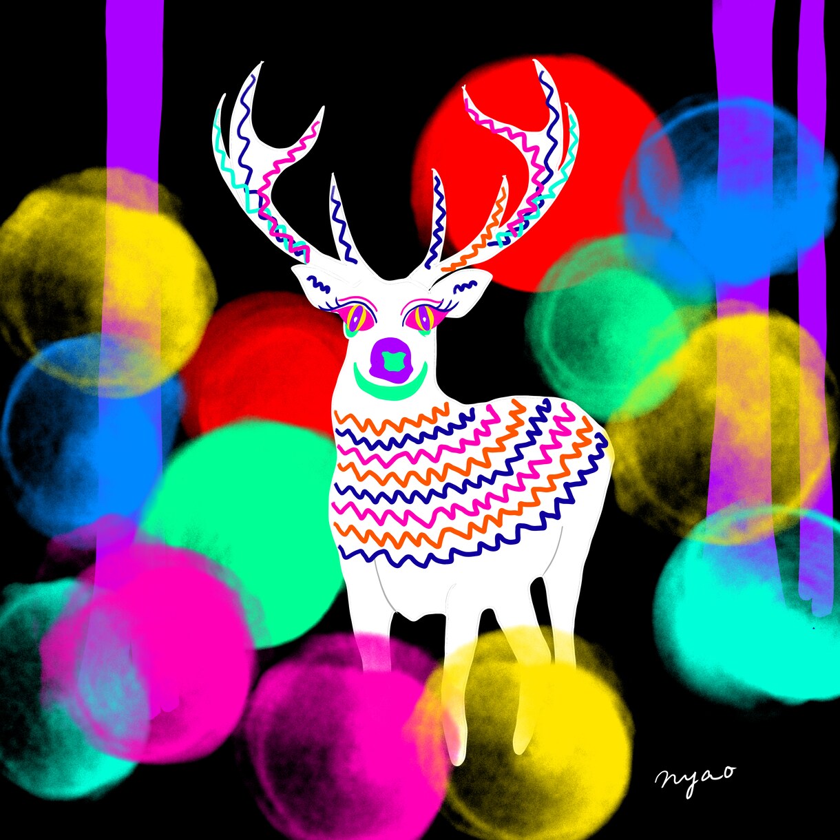 カラフルな動物・ペットのイラスト描きます インパクトのあるイラスト描きます イメージ8