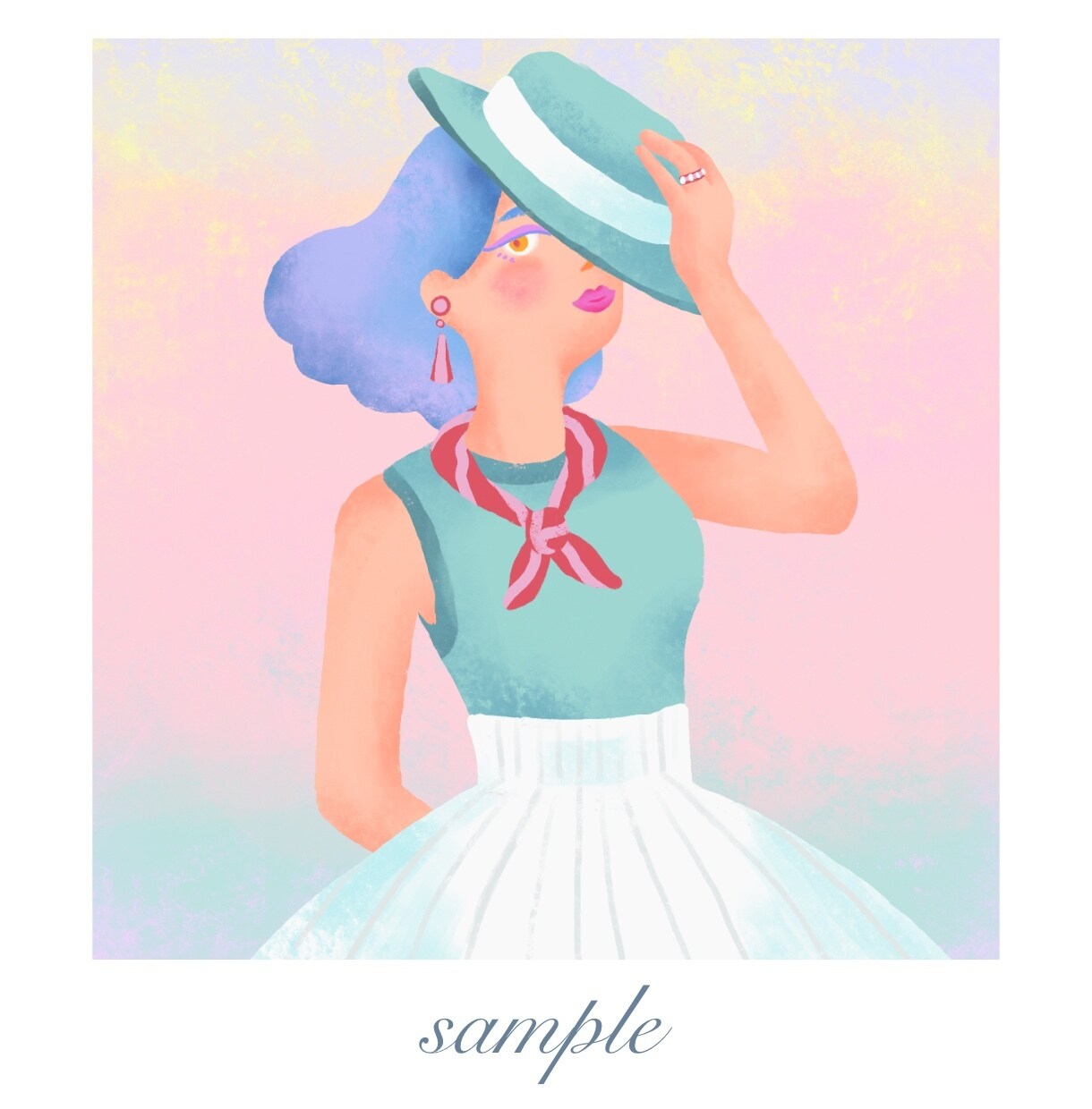 ほっこりかわいいニュアンスイラストお描きします ちょっぴり個性的で大人可愛いイラストをお求めのあなたへ イメージ8