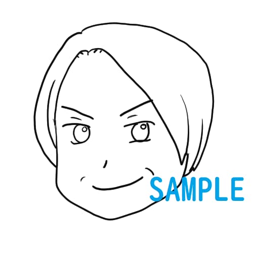 そっくり？！漫画風似顔絵お描きします モノクロの、ゆるくかわいいい似顔絵イラストです！アイコンにも イメージ4