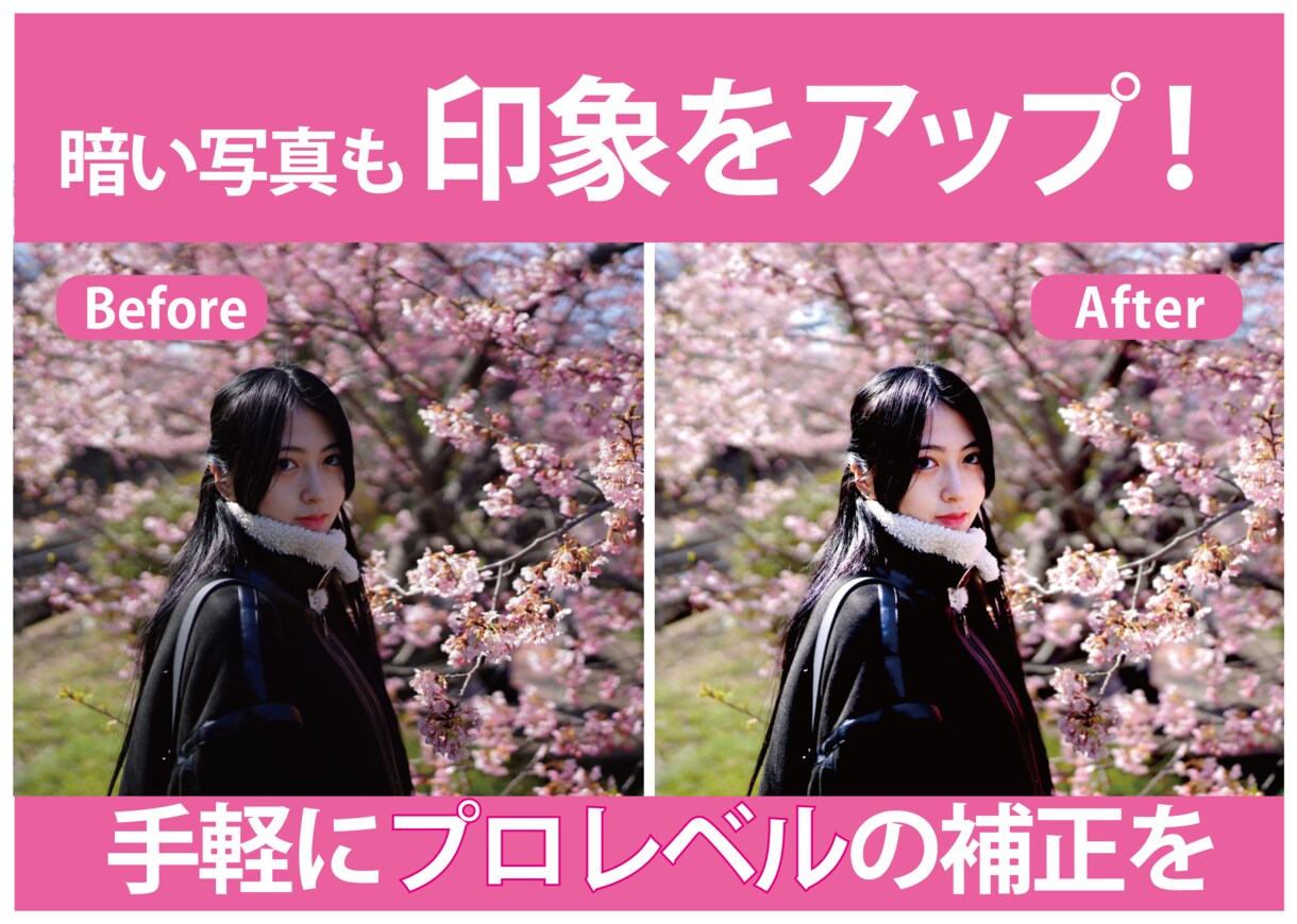 写真を明るく加工・不用物削除します 【1枚125円】スマホの写真をプロレベルに補正【即日対応可】 イメージ1