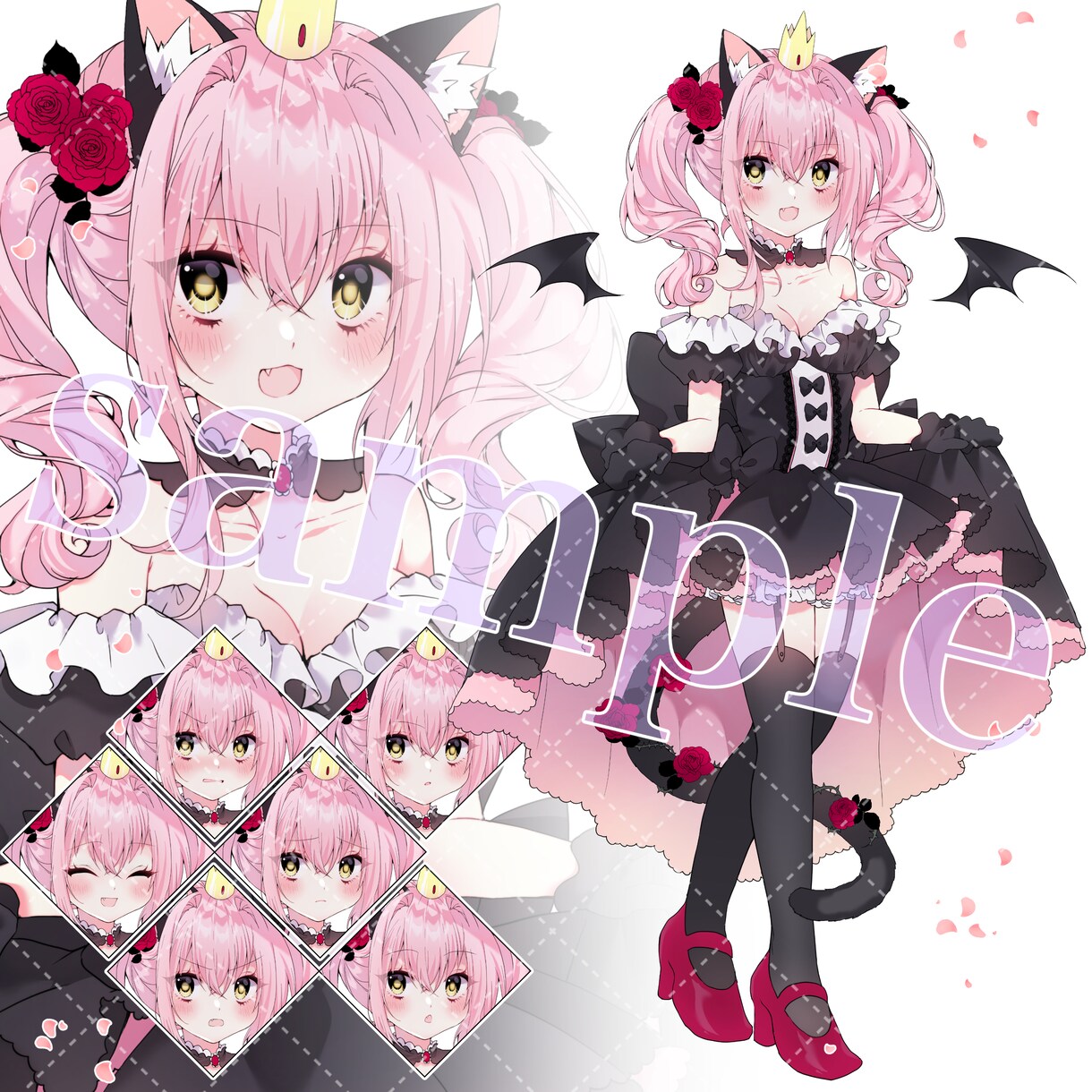 猫耳女の子お譲りします 【お嬢様風】の女の子【表情差分7種】 イメージ1