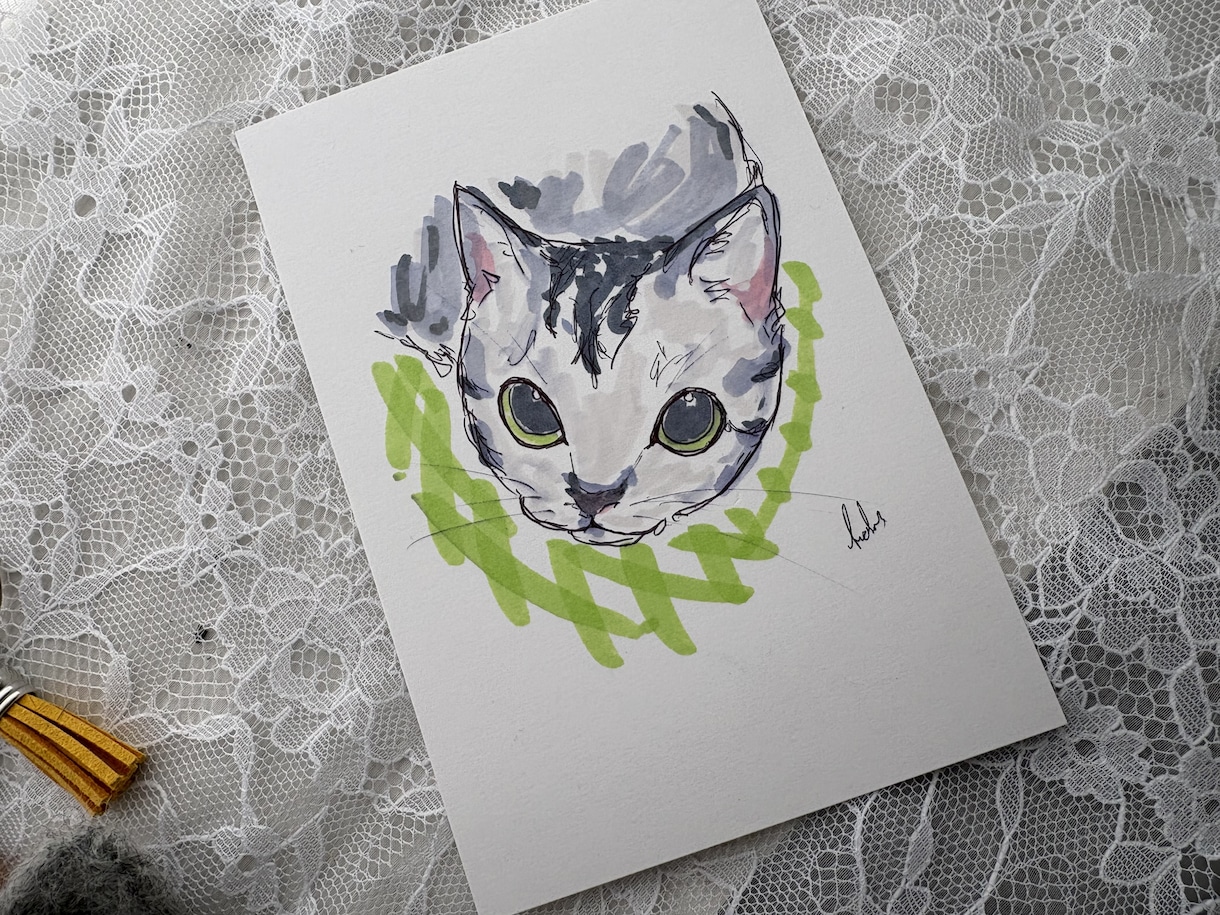 おうちの子を優しい雰囲気のイラストでお描きします 似顔絵・メモリアルギフトにも。 イメージ10