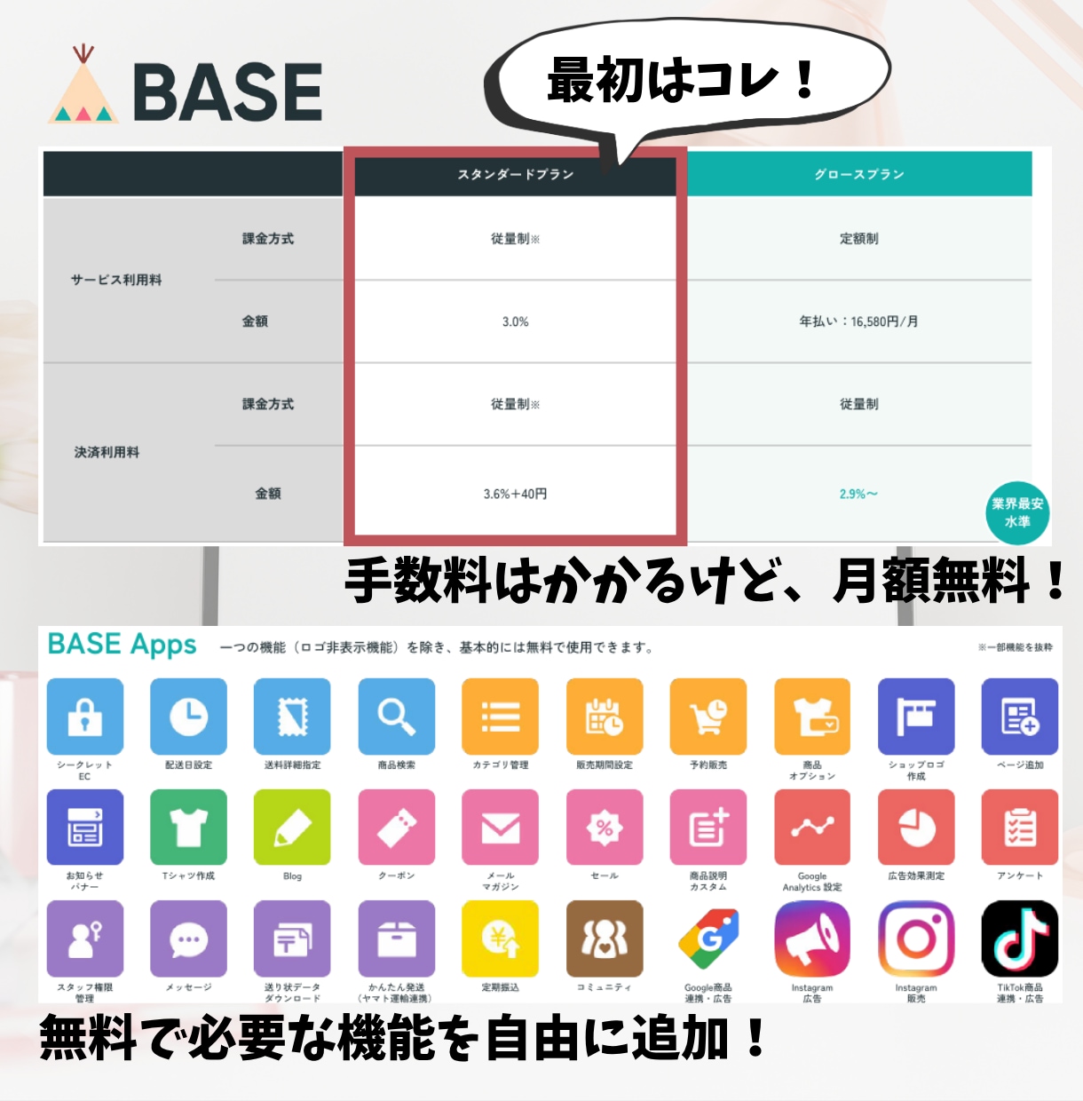 BASE（ベイス）でネットショップを作ります BASEオフィシャルパートナーが作成！！ イメージ3