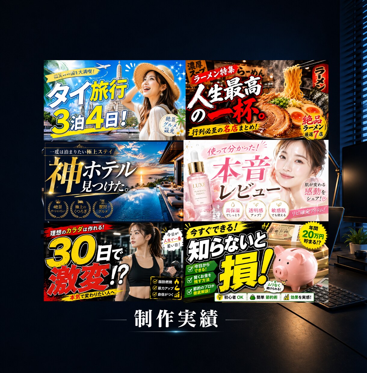 再生される第一印象をデザインします 動画の魅力を一瞬で伝えるサムネイル制作 イメージ3